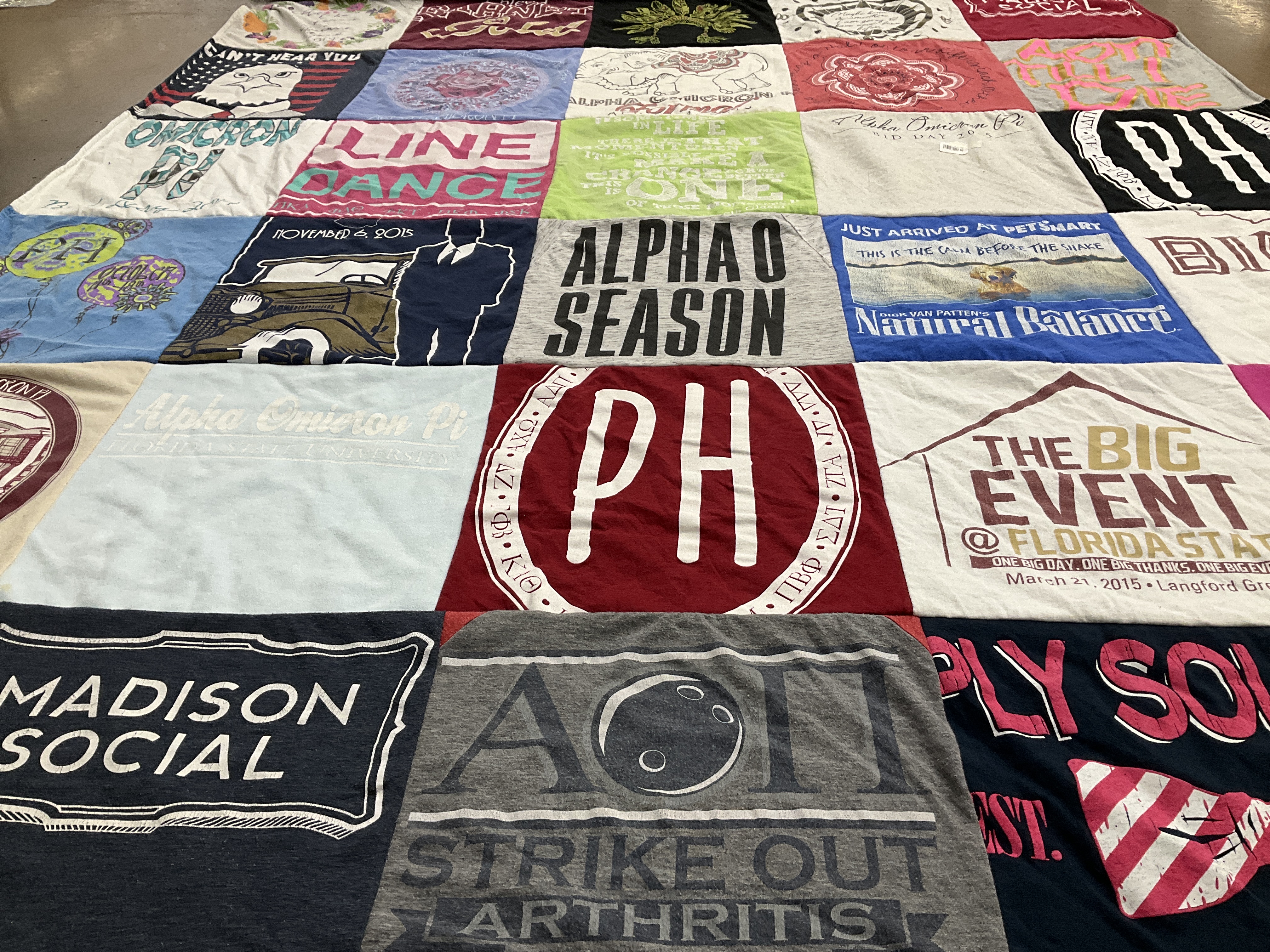 T-shirt quilt from florida state university by Olivia from CO