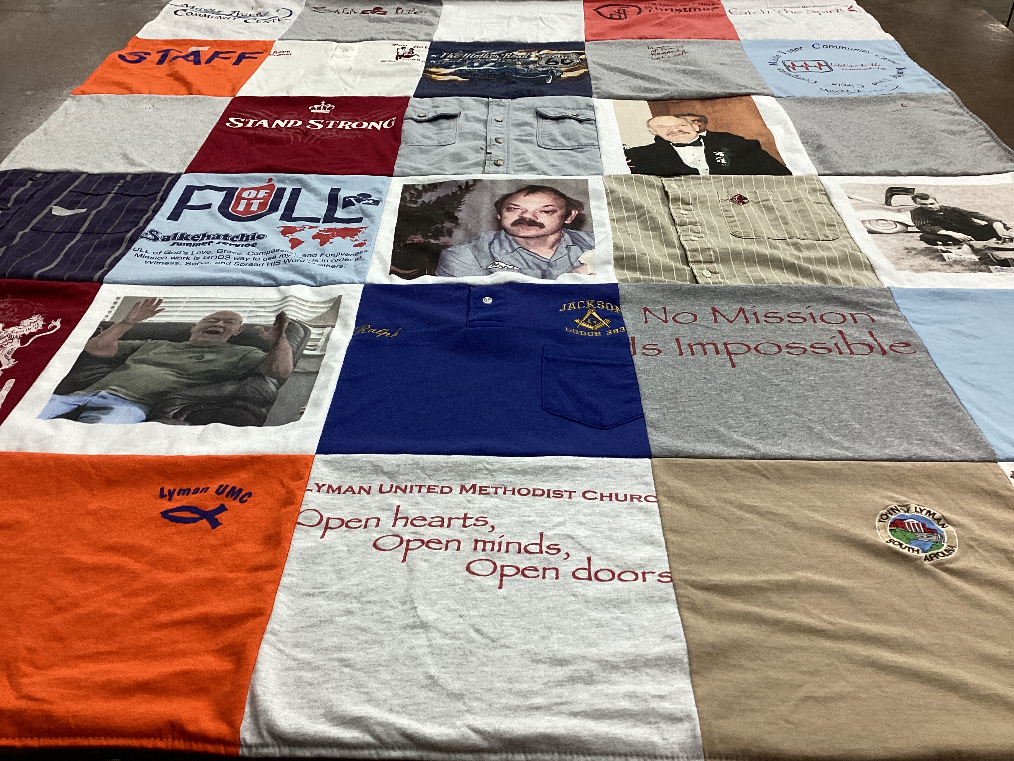 T-shirt quilt from jackson lodge 312 by Leigh from CA