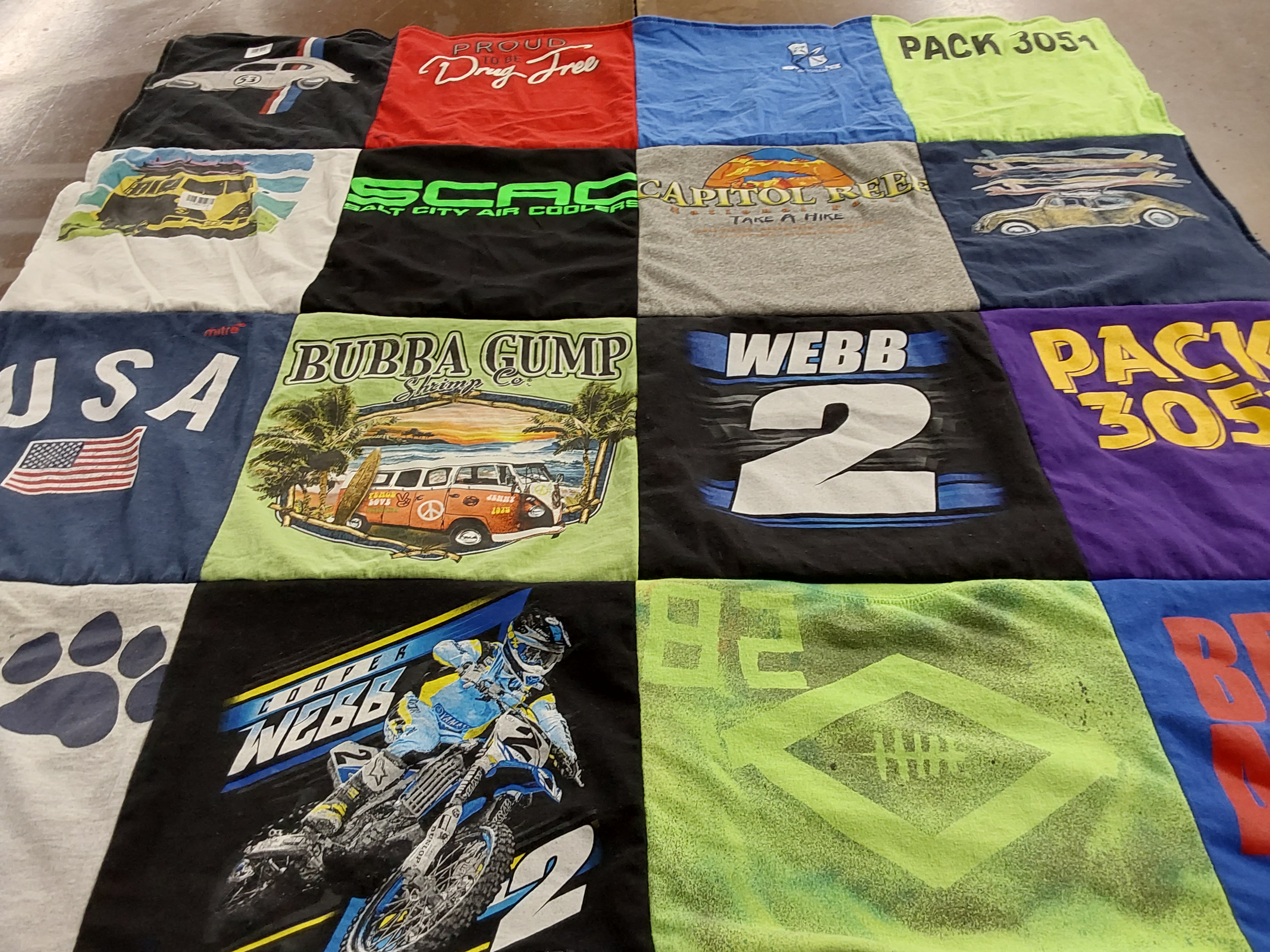 T-shirt quilt featuring cooper webb by melinda from UT