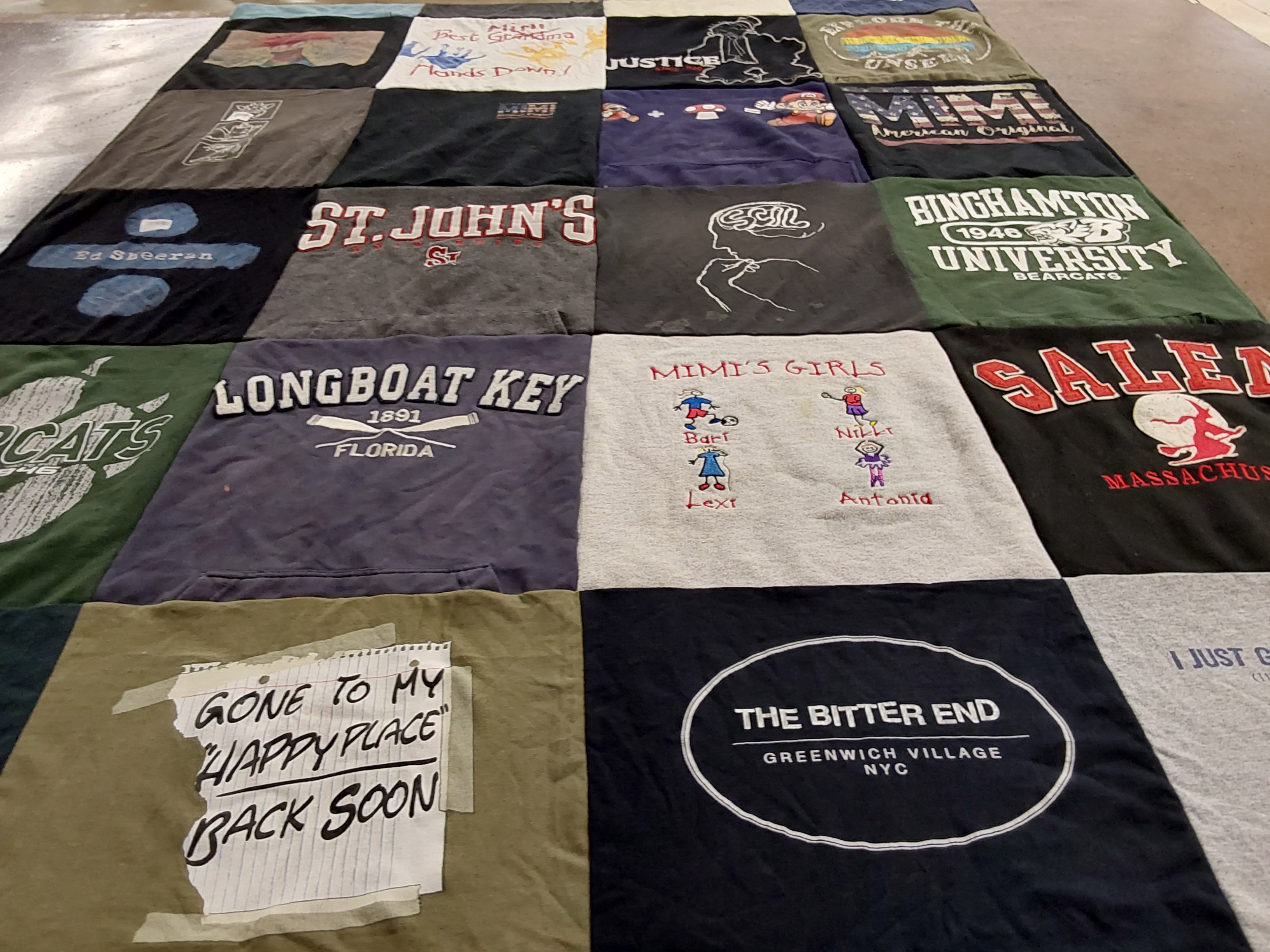 T-shirt quilt featuring bearcats by Antonia from NY