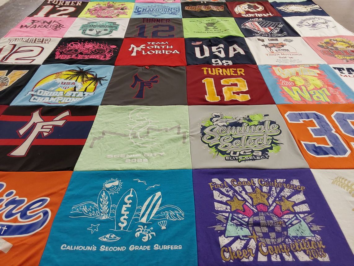 T-shirt quilt featuring usf, seminole select by Richard from FL