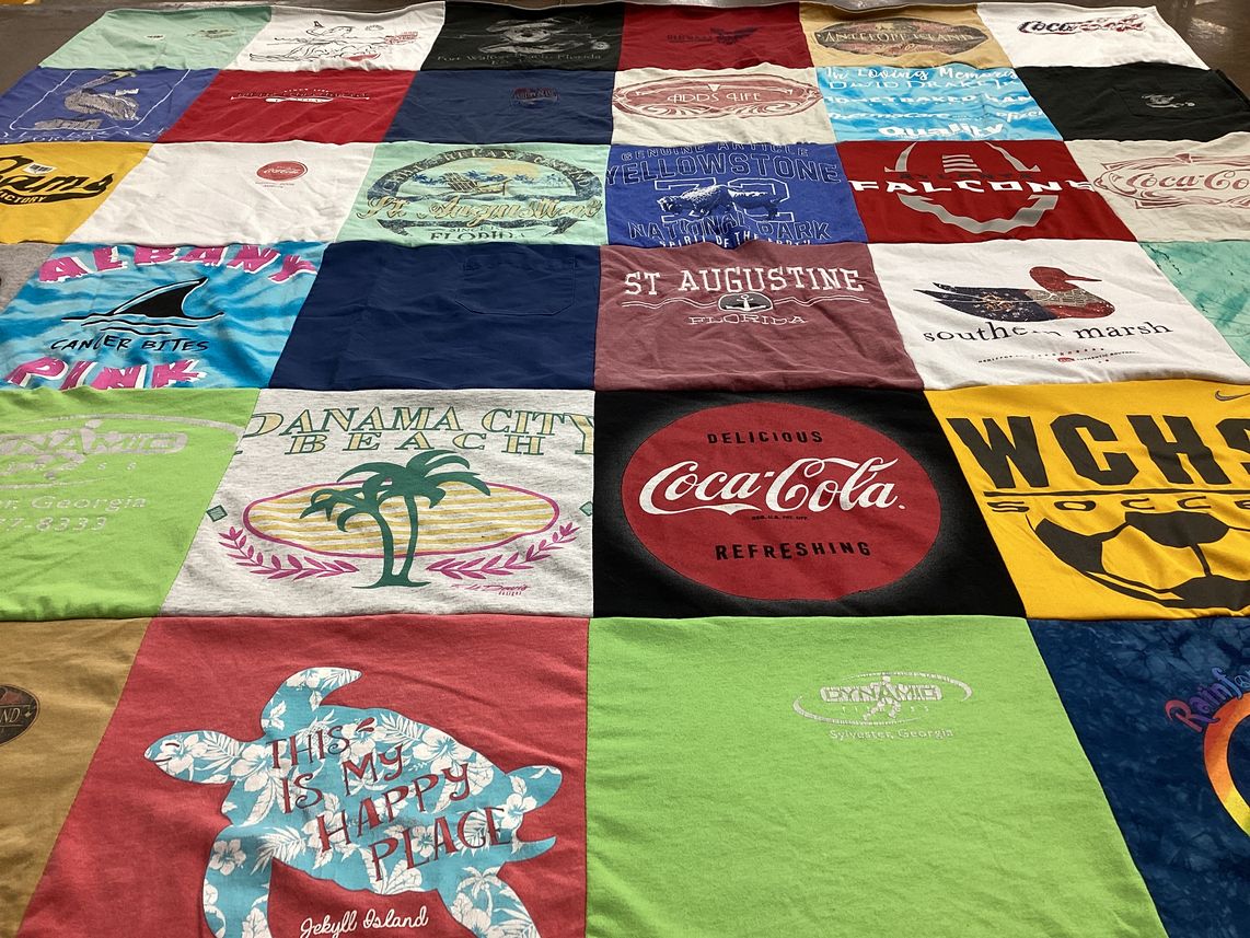 T-shirt quilt featuring walton county high school soccer by Peggy from GA