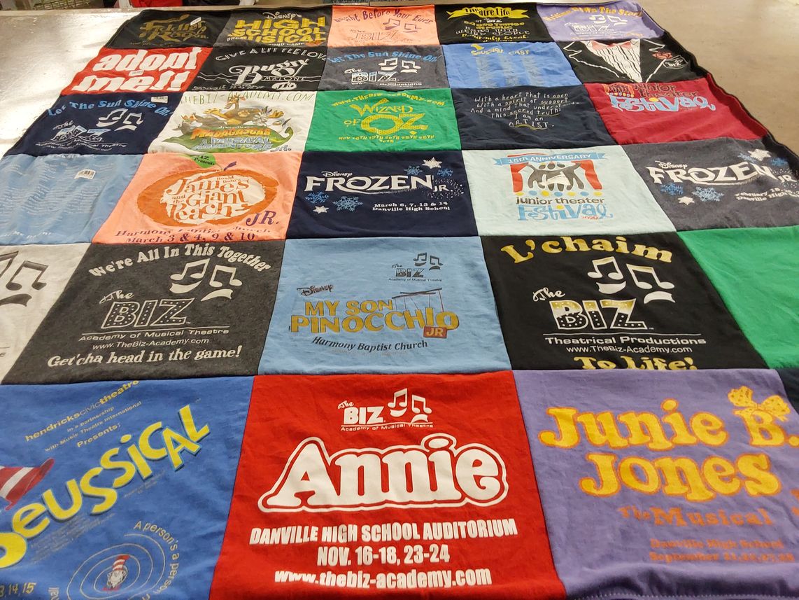 T-shirt quilt from danville high school by CHAUNTAE from IN