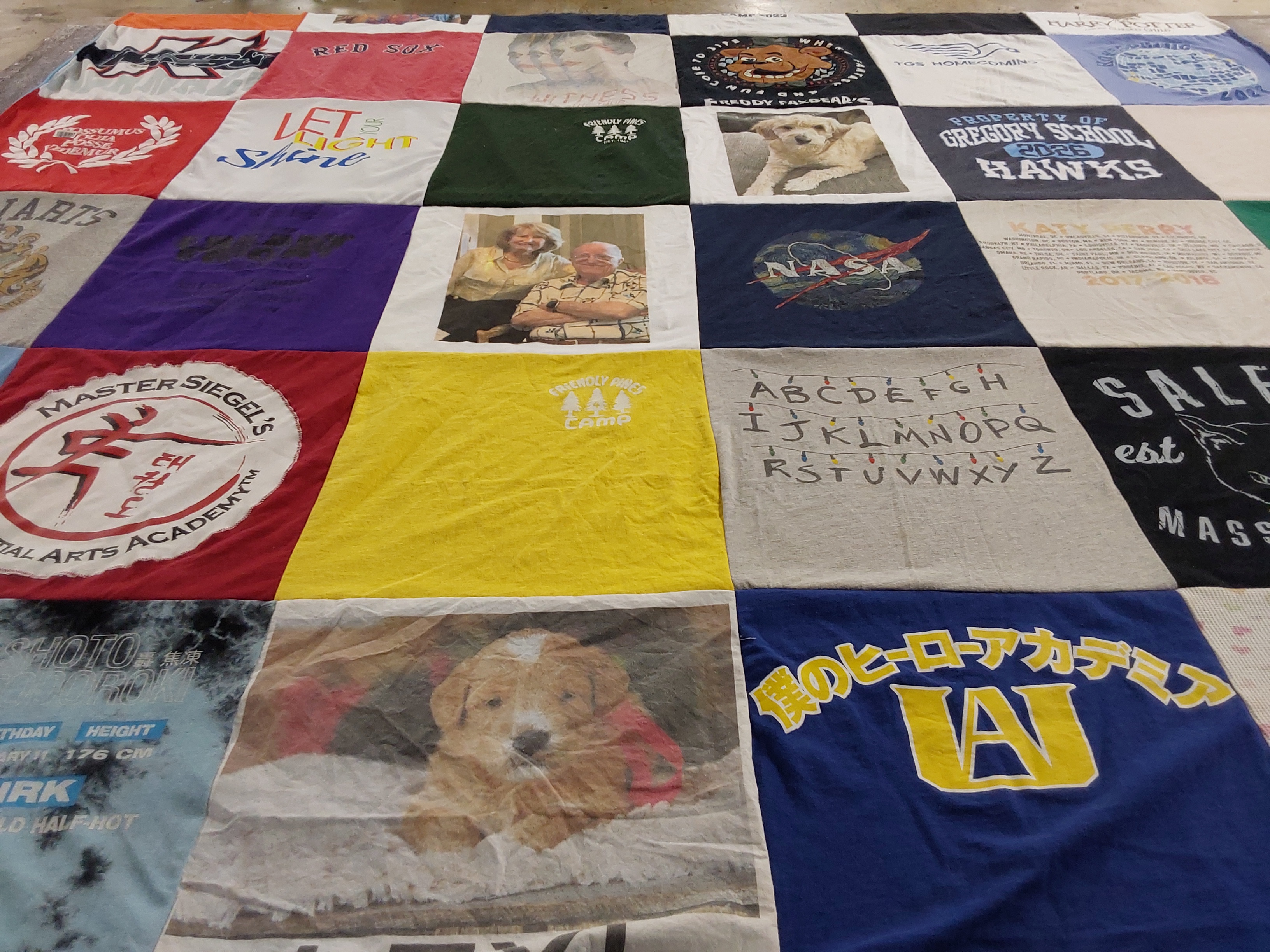 T-shirt quilt featuring red sox by julie from AZ