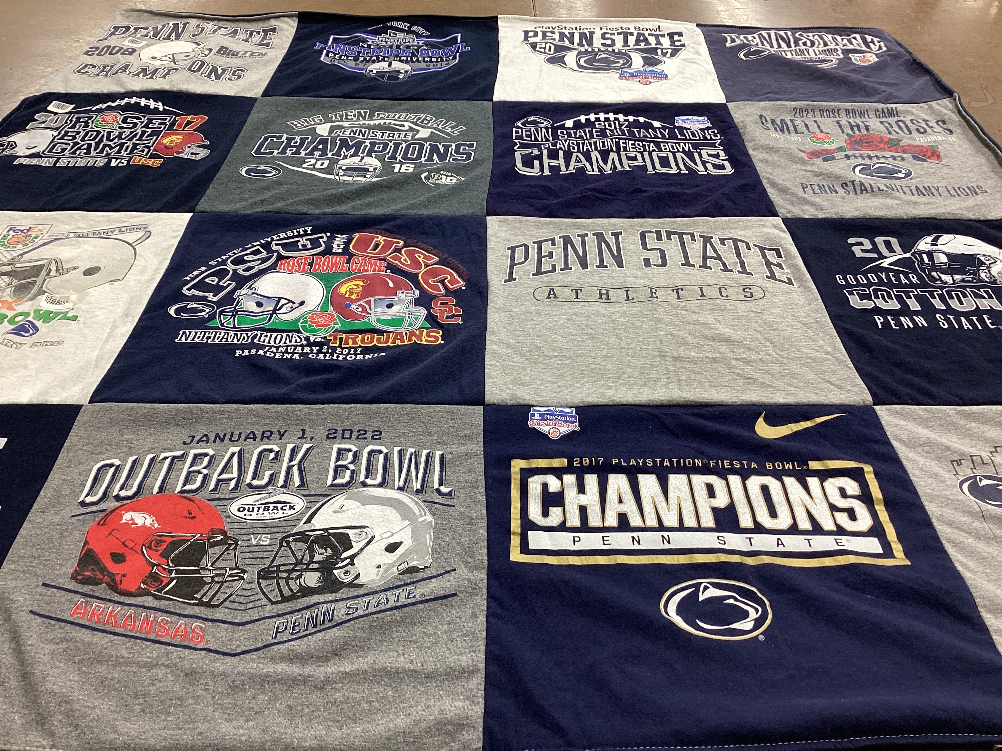 T-shirt quilt featuring penn state nittany lions by William from PA