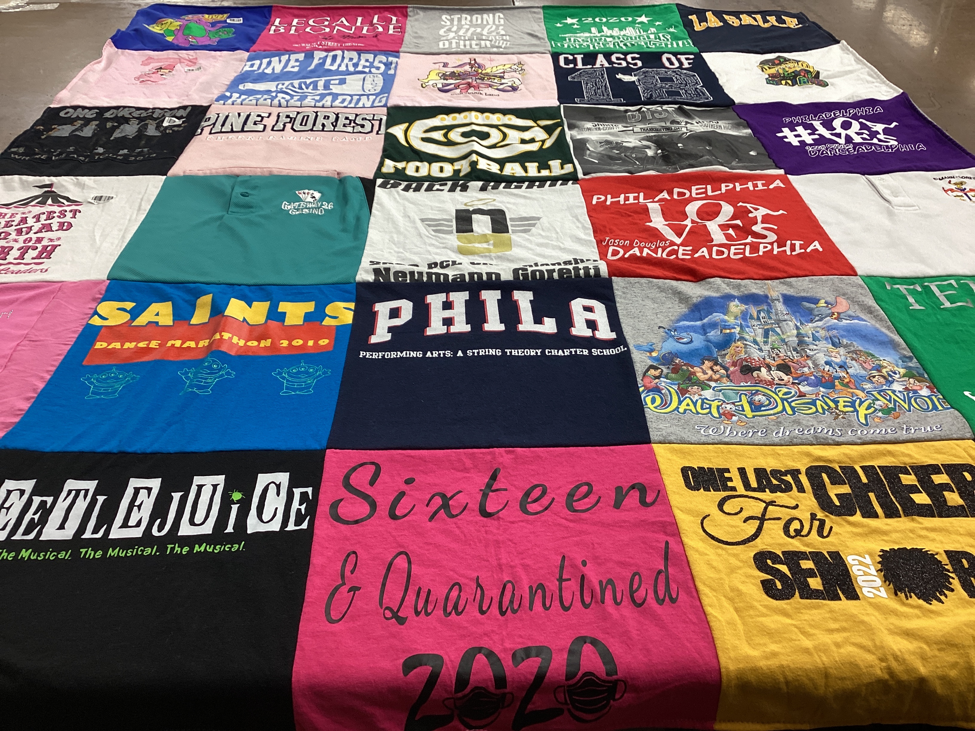 T-shirt quilt featuring football team by Deanna from PA