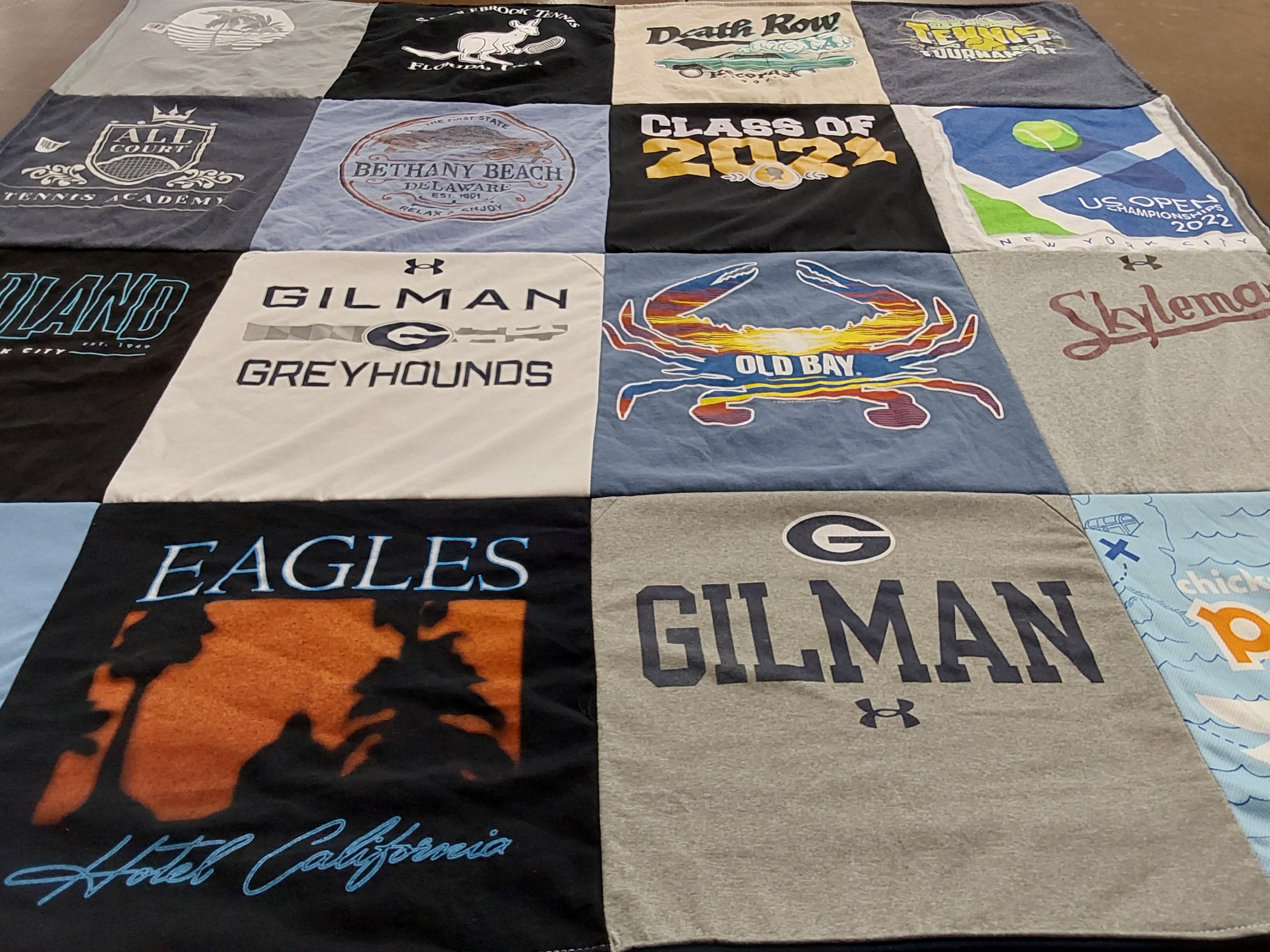T-shirt quilt featuring gilman school by Charles from MD