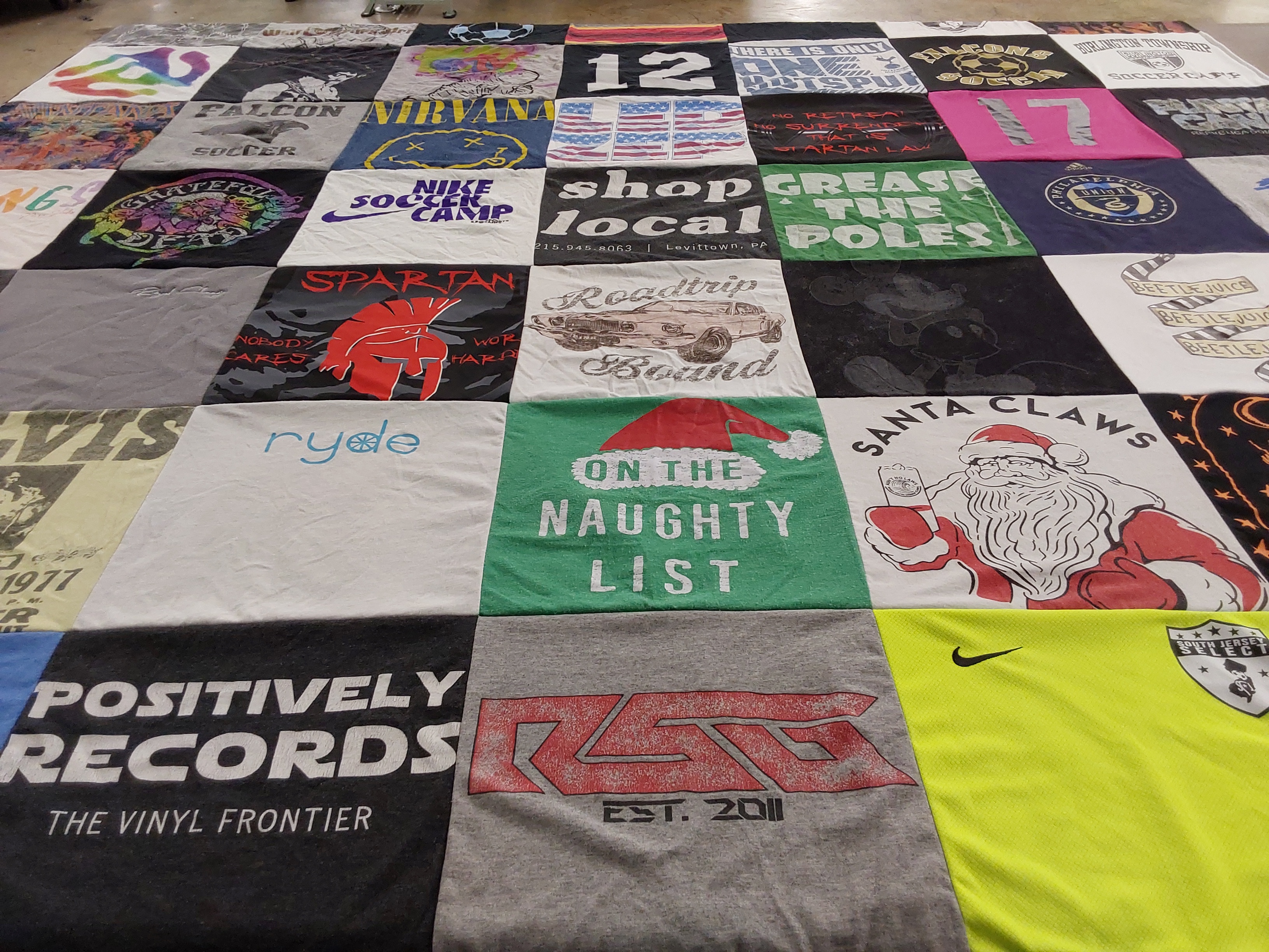 T-shirt quilt featuring eastern soccer club by Darci from NJ