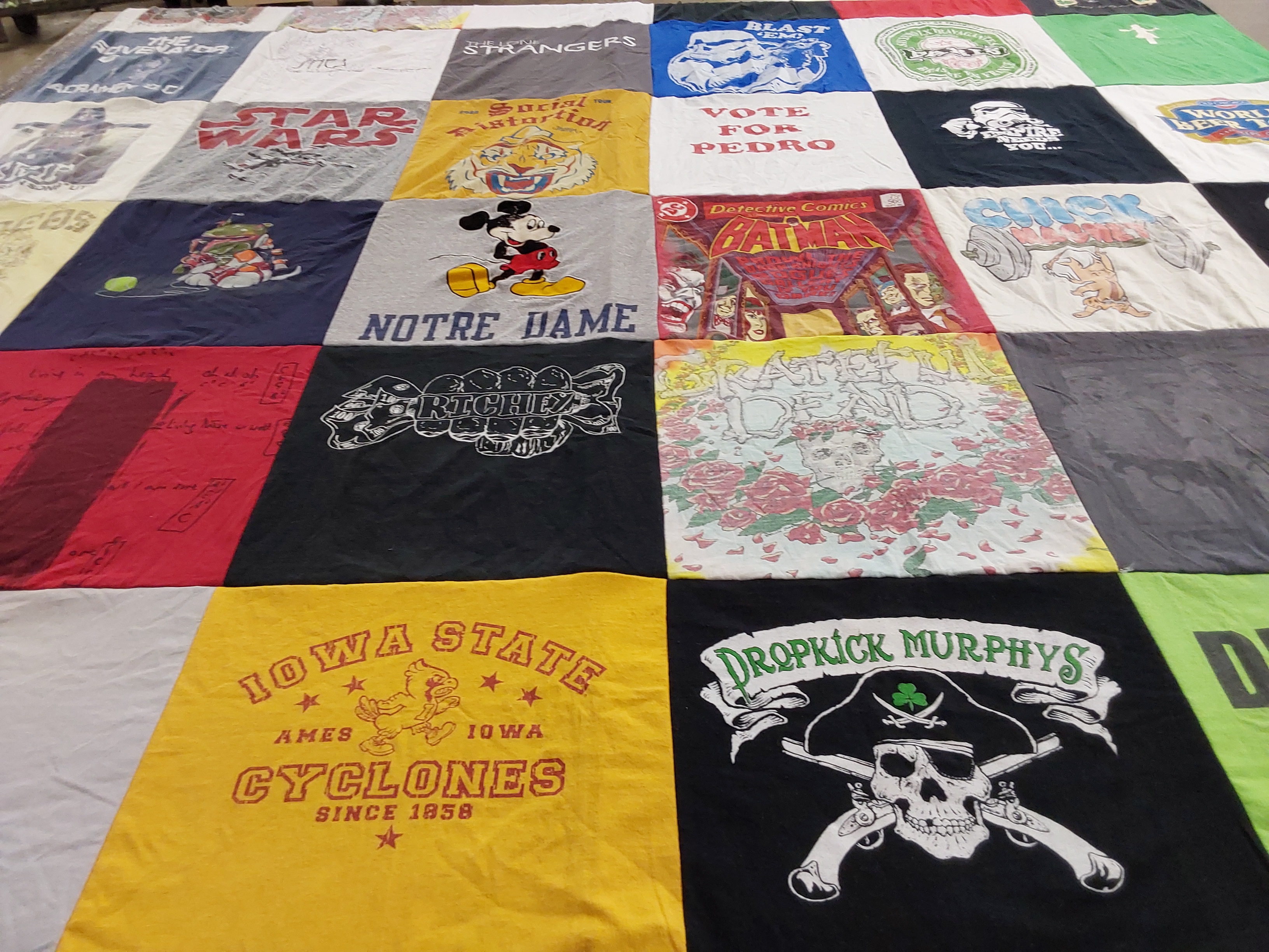 T-shirt quilt featuring iowa state cyclones by Robert from IA