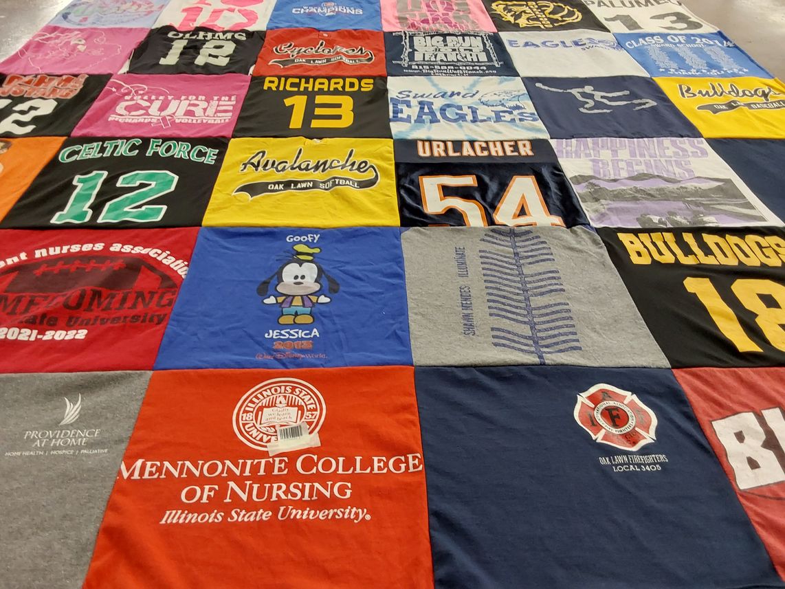 T-shirt quilt featuring celtic force, eagles by Toni from IL