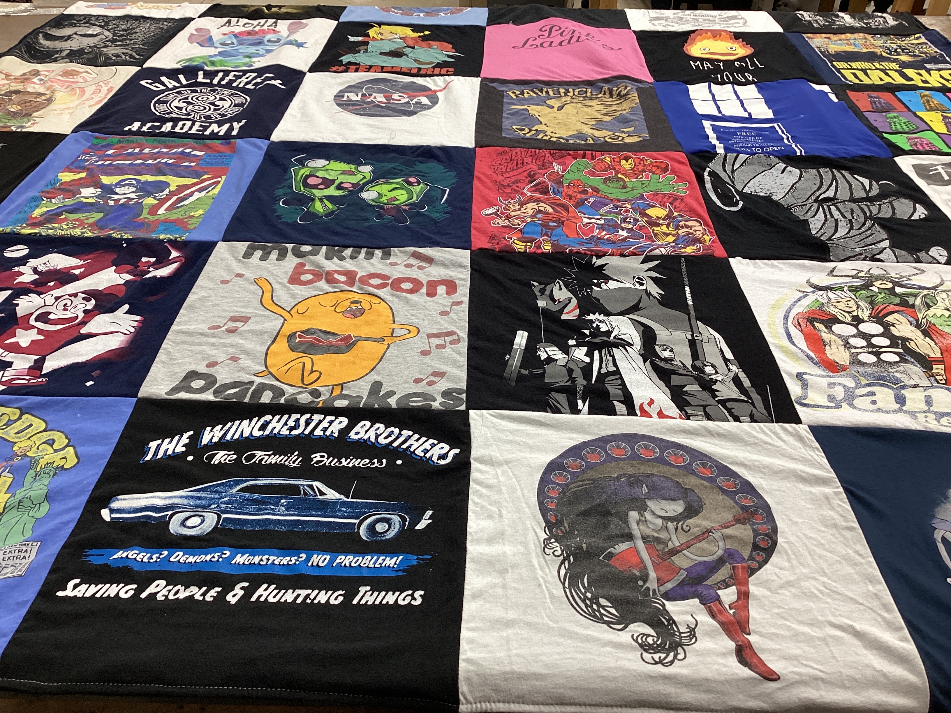 T-shirt quilt from gallifrey academy by Beth from MO