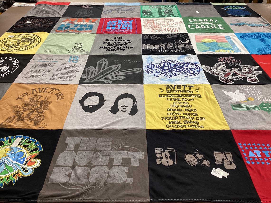 T-shirt quilt from brandi carlile school of music by Sarah from MI