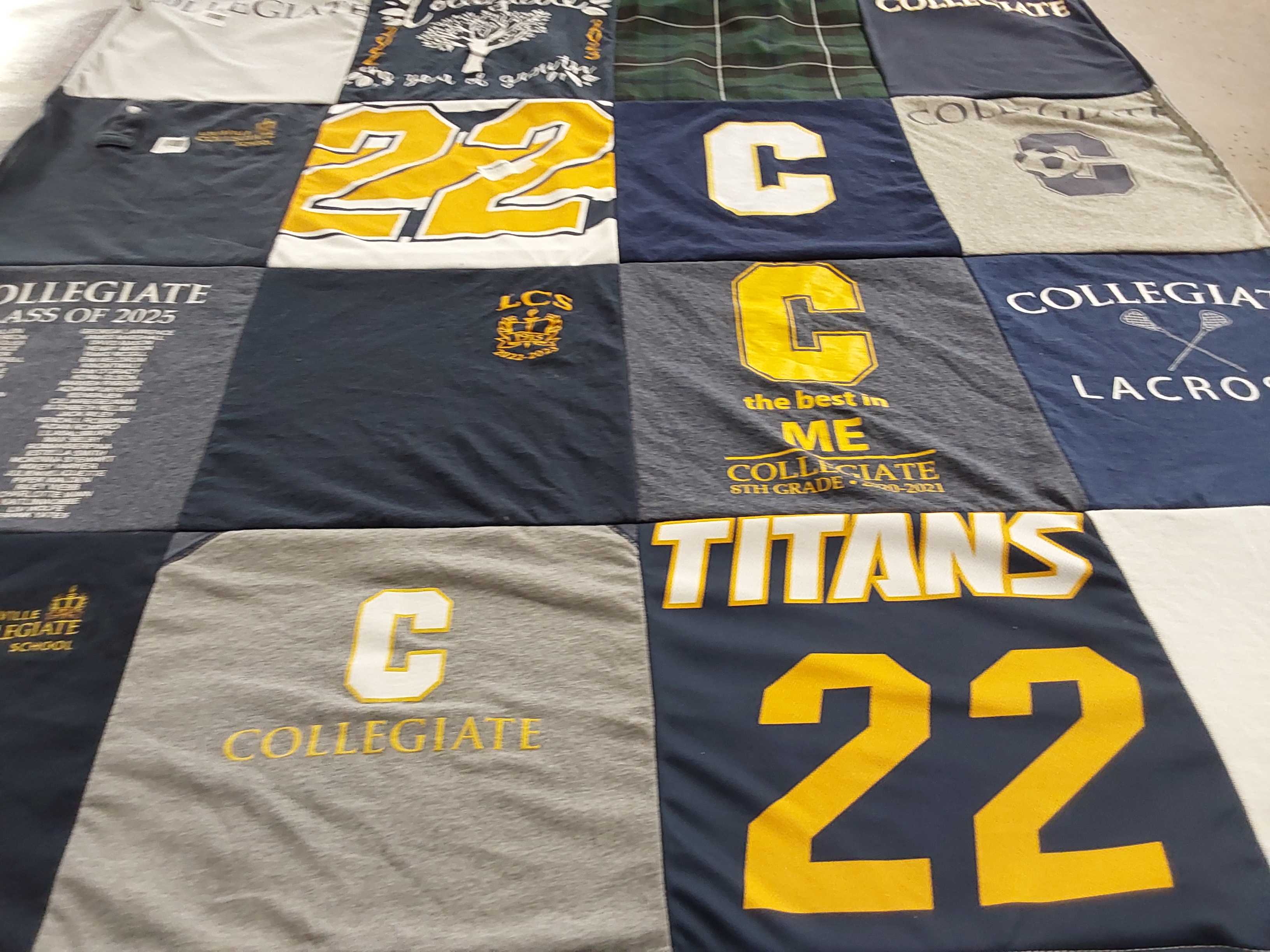 T-shirt quilt featuring titans by Rachel from KY