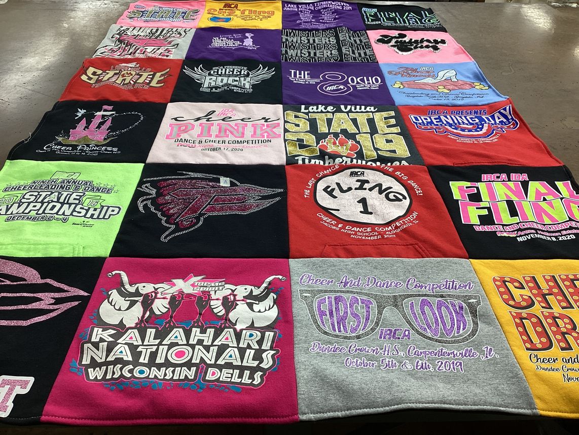 T-shirt quilt from dundee crown high school by Amanda from IL