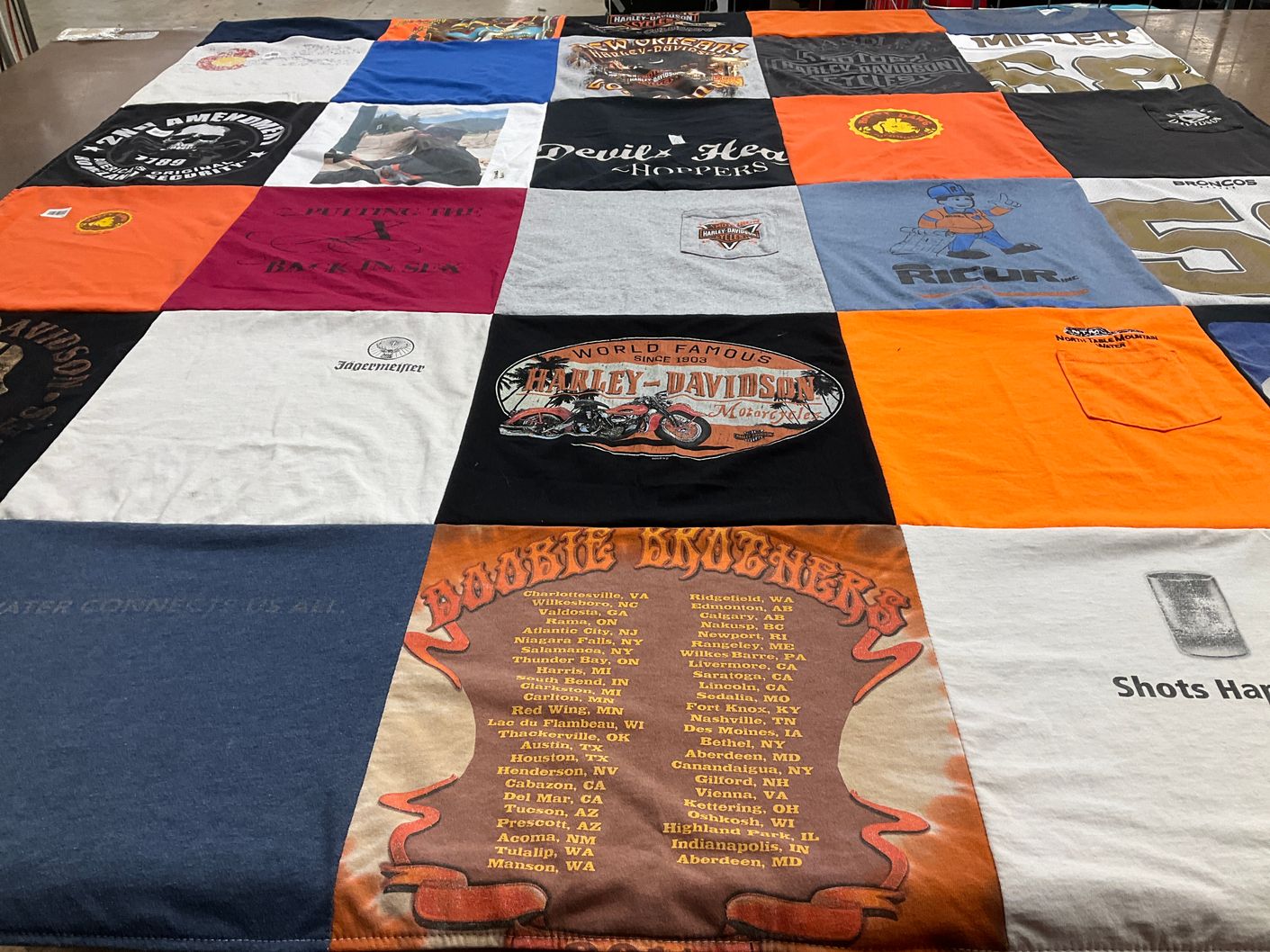 T-shirt quilt featuring denver broncos by Taylor from CO