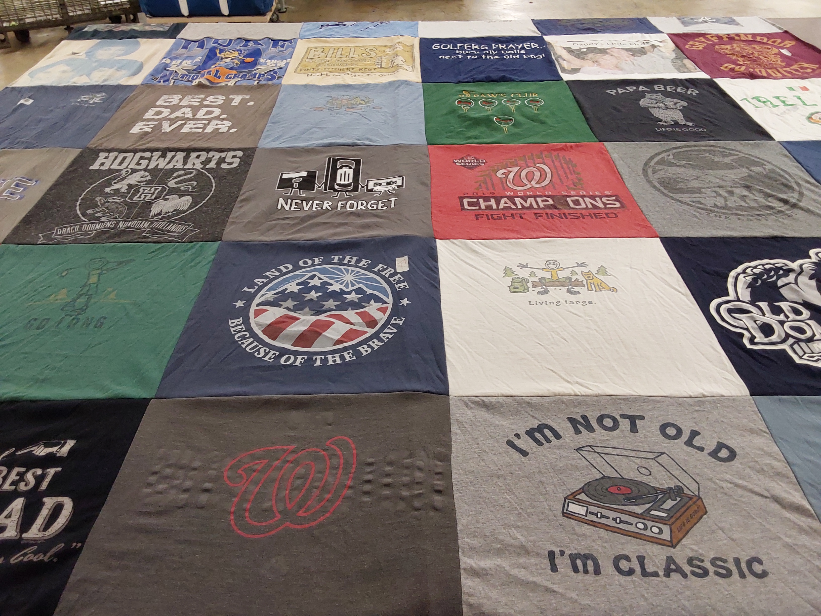 T-shirt quilt featuring washington nationals by Dorothyaa from NC