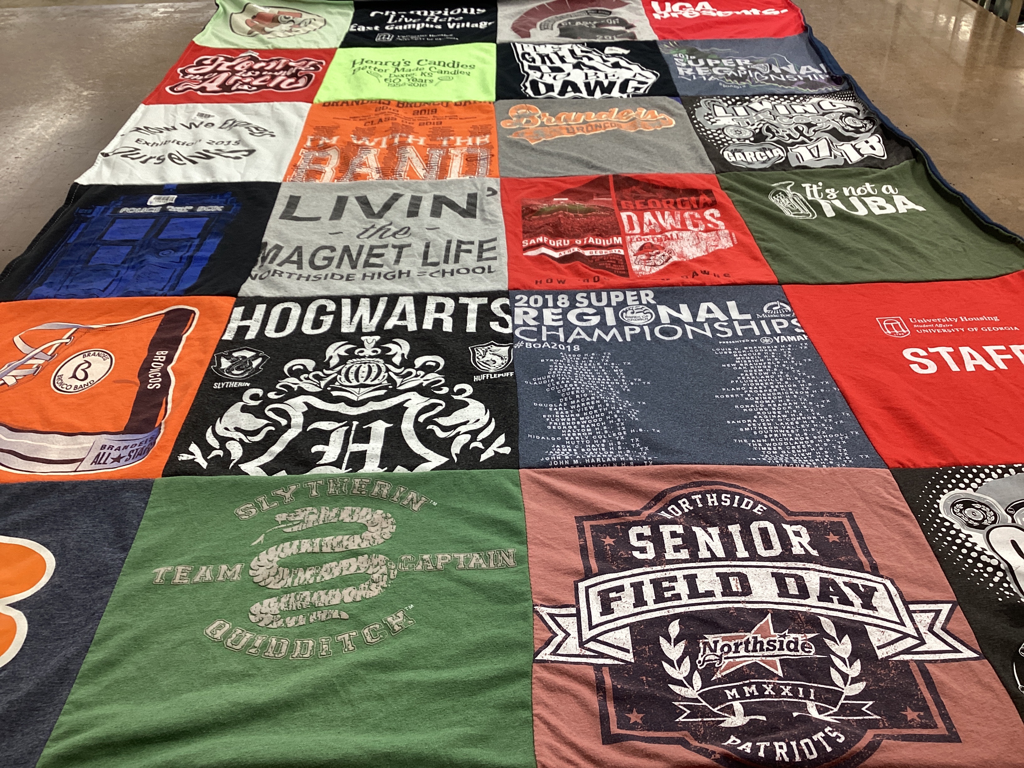 T-shirt quilt featuring braves by Trenny from VA