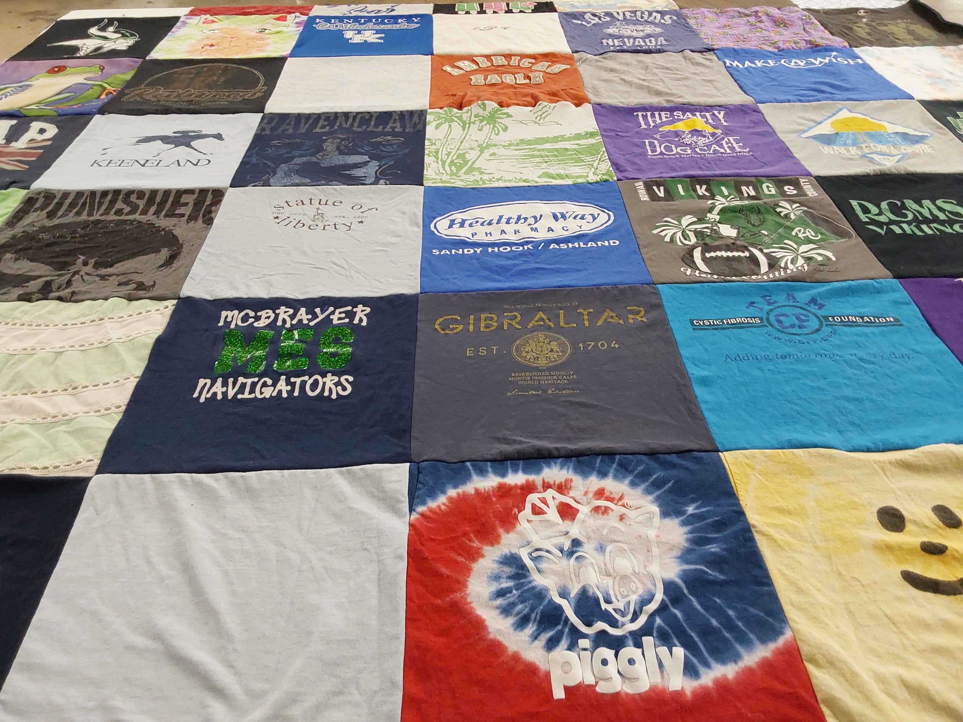T-shirt quilt featuring vikings by Eric from KY