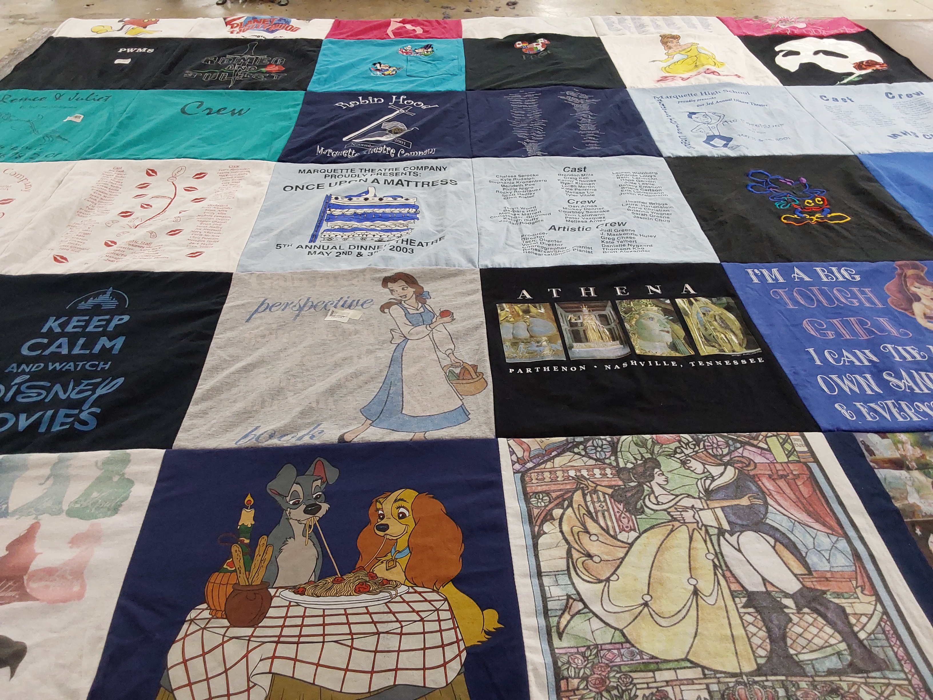 T-shirt quilt from marquette high school by Brittany from MO