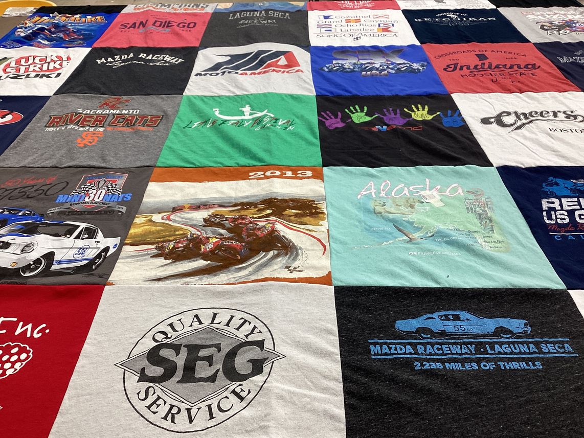 T-shirt quilt from indiana university by Kim from NV