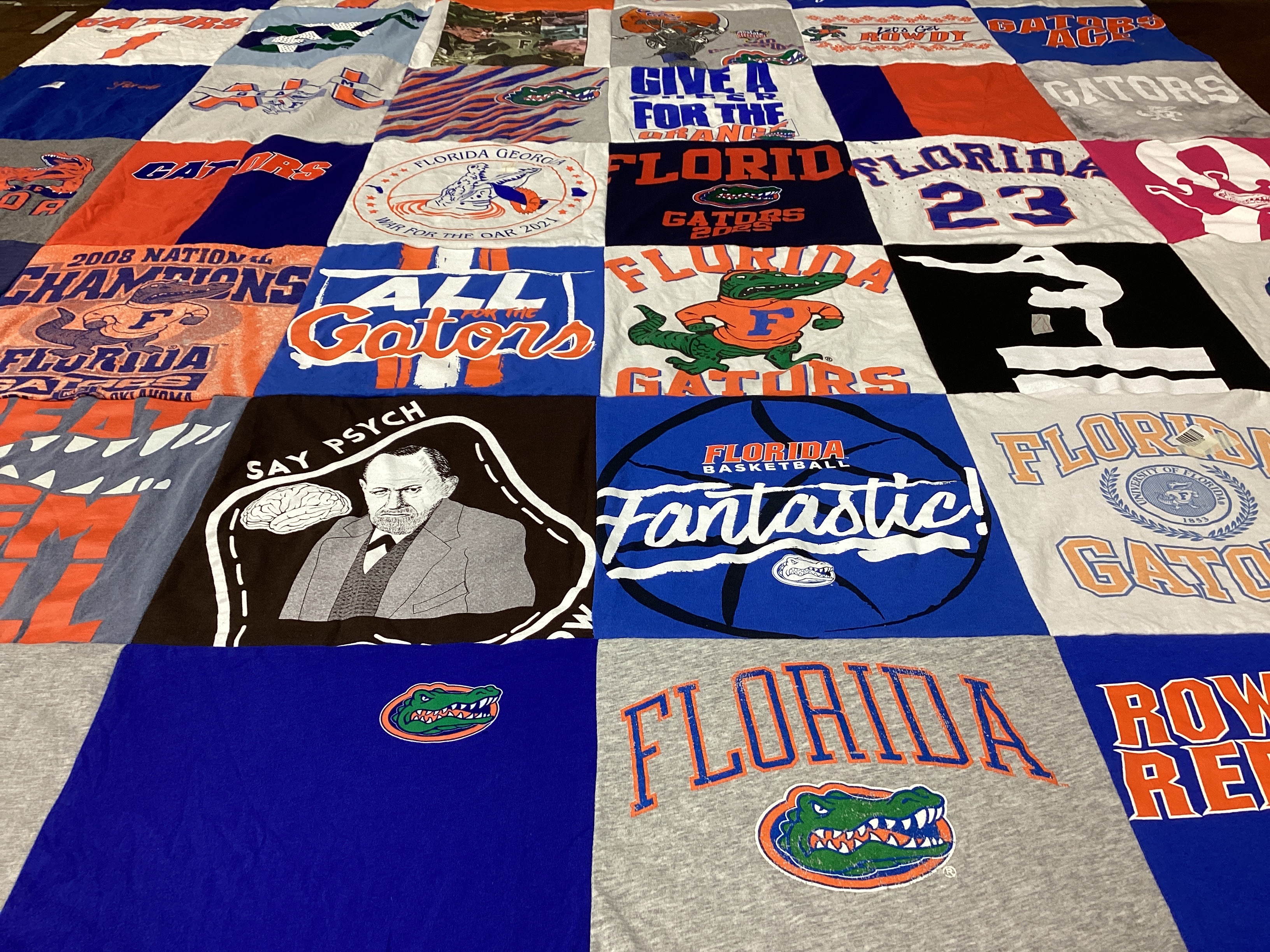 T-shirt quilt featuring university of florida gators basketball by Jill from FL