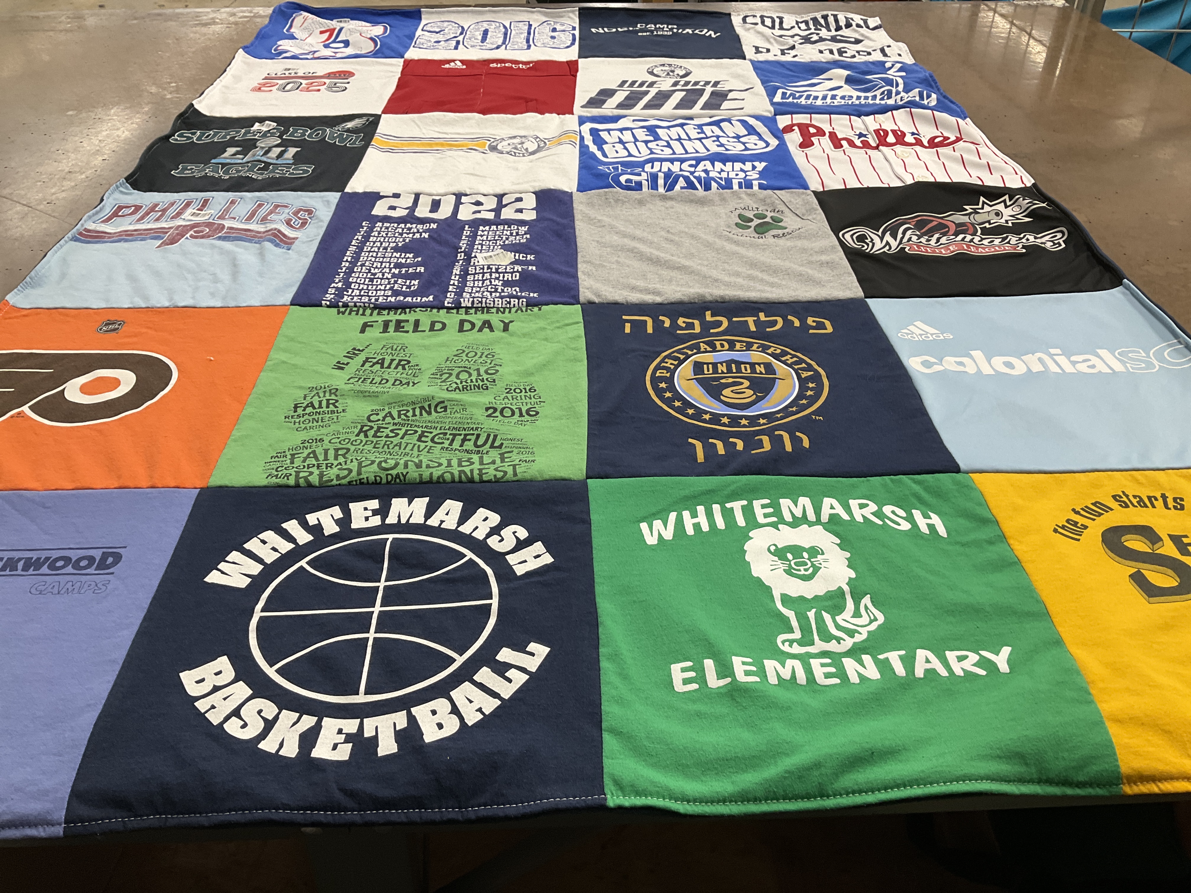 T-shirt quilt featuring philadelphia union by Alison from PA