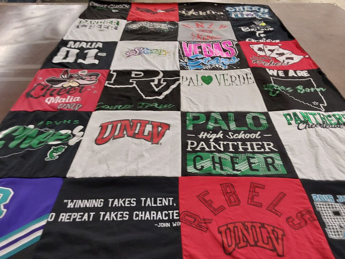 T-shirt quilt from palo verde high school by Kristy from NV