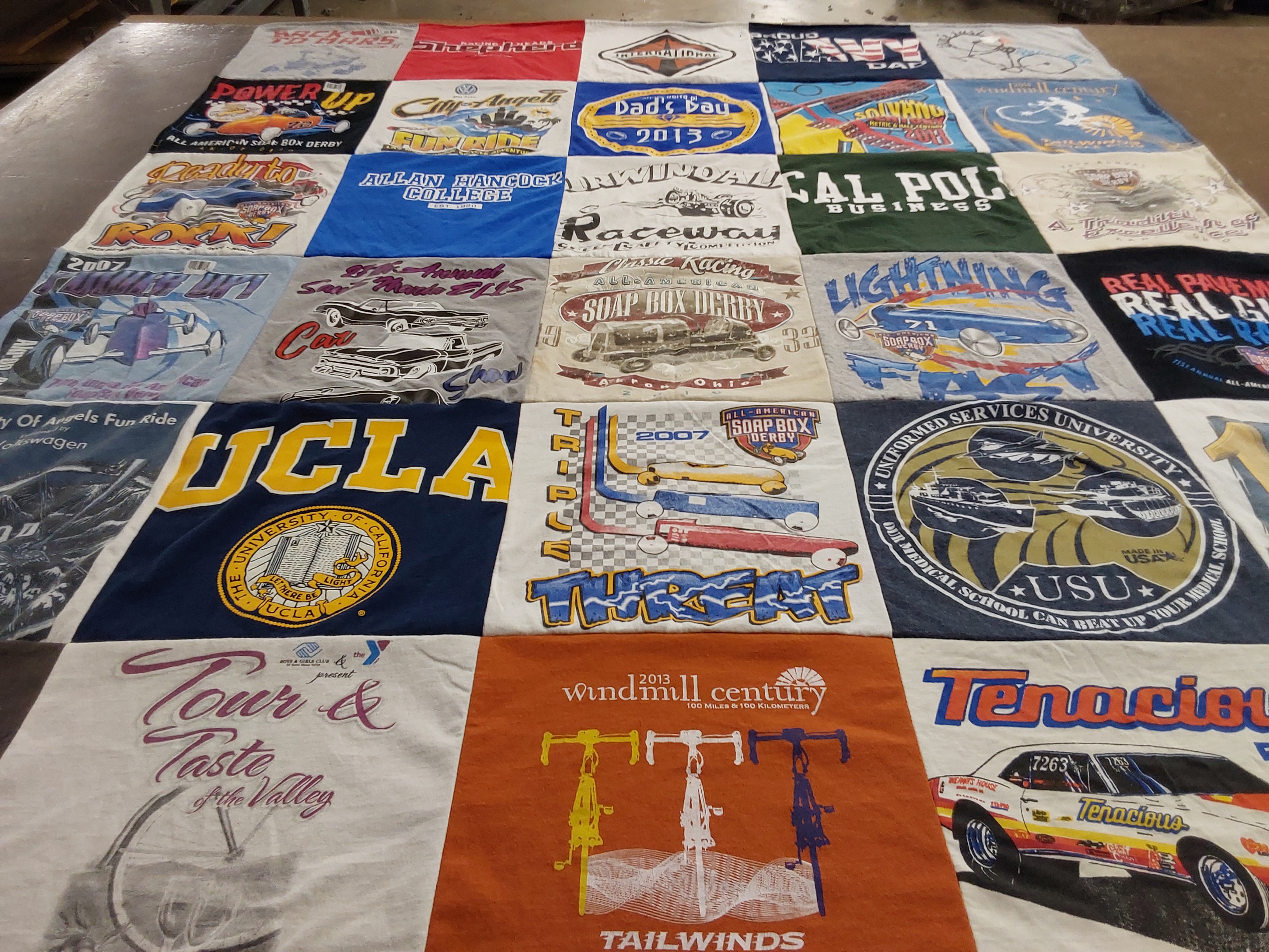 T-shirt quilt featuring us army, united services university by Harold from CA