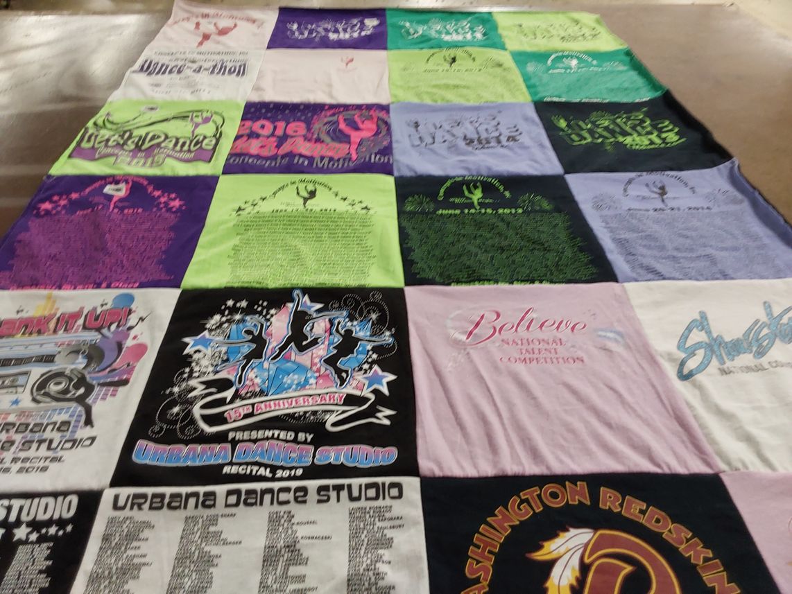 T-shirt quilt featuring washington redskins by Kristi from MD