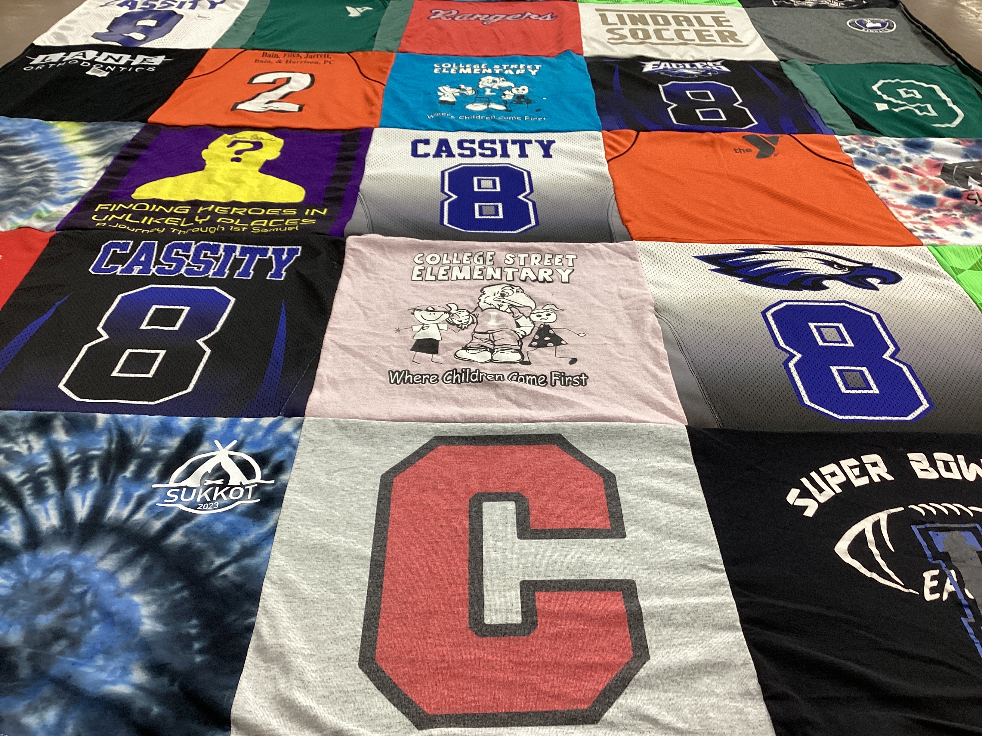 T-shirt quilt featuring eagles by Natalie from TX