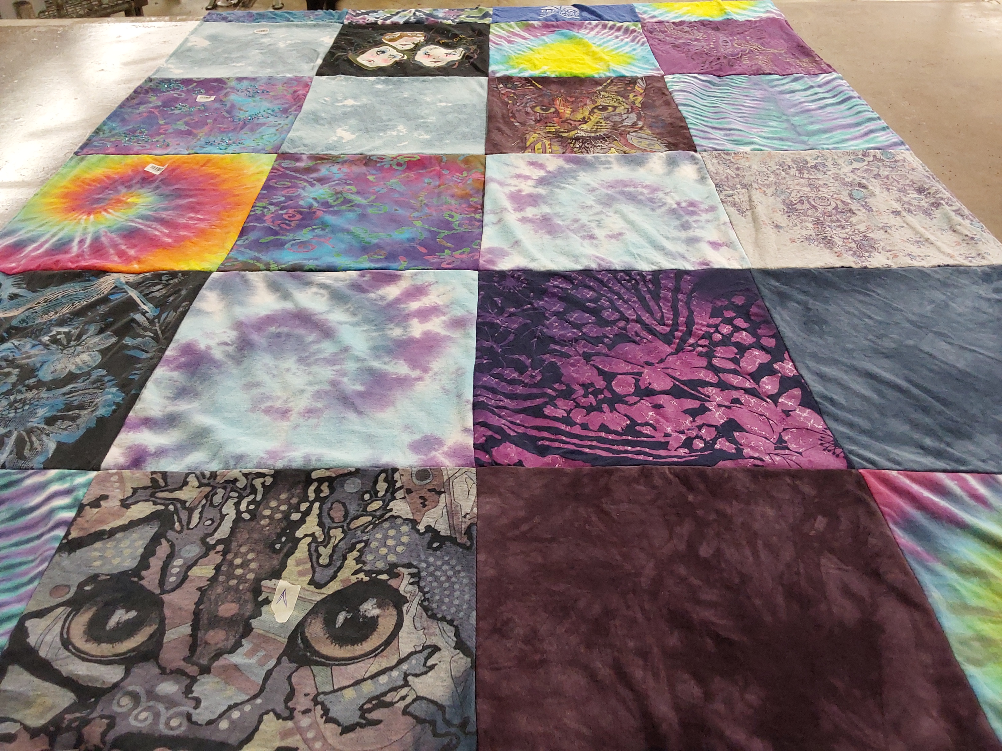 T-shirt quilt with crafts, sewing themes by Susan from AR