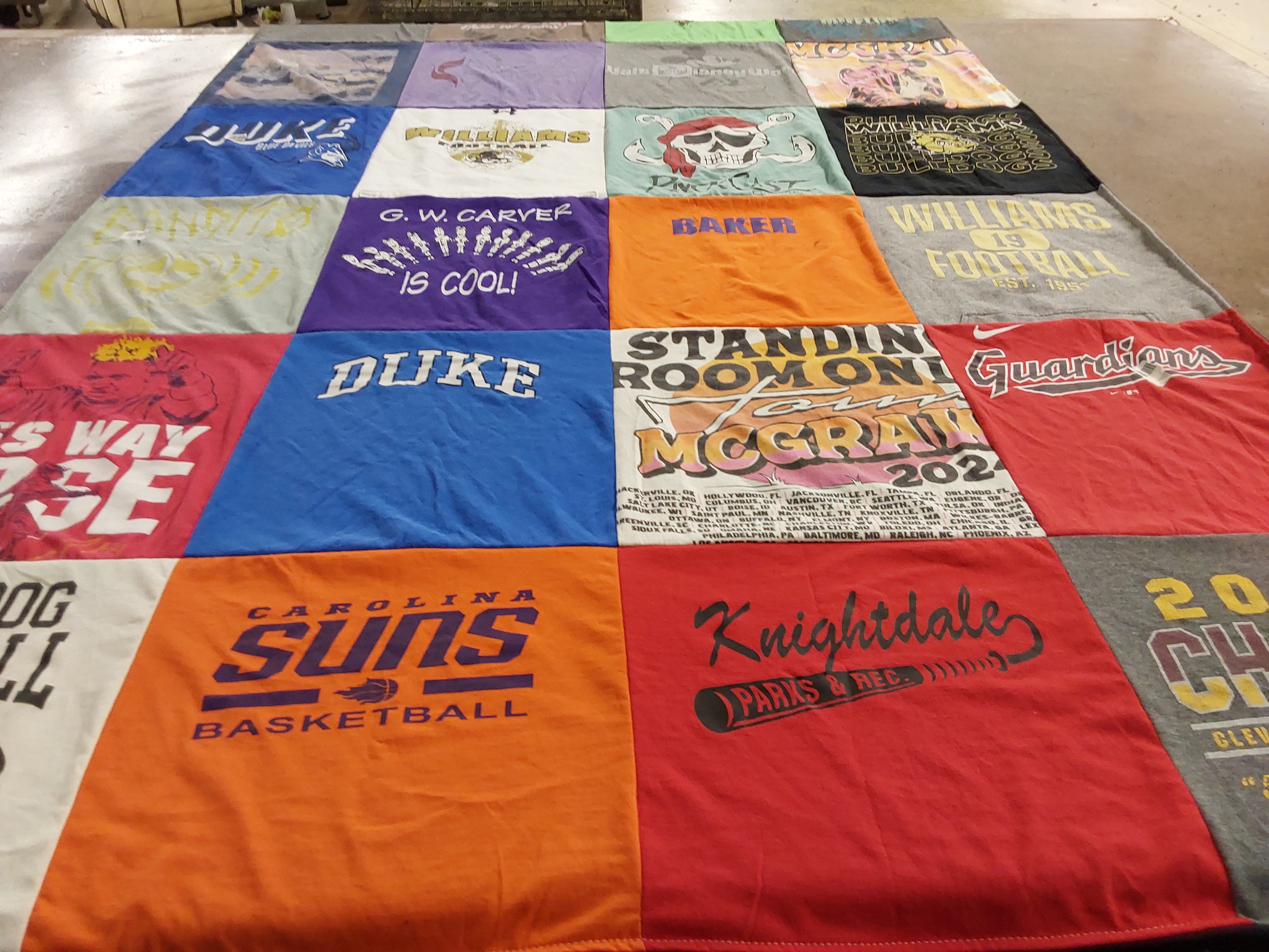 T-shirt quilt featuring carolina suns basketball by Alison from NC