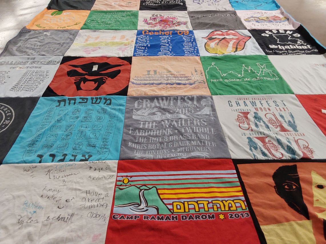 T-shirt quilt from colgate university by Molly from OH