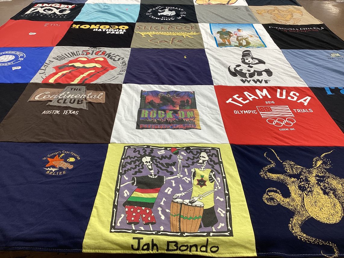T-shirt quilt featuring team usa by Jeffie from CO