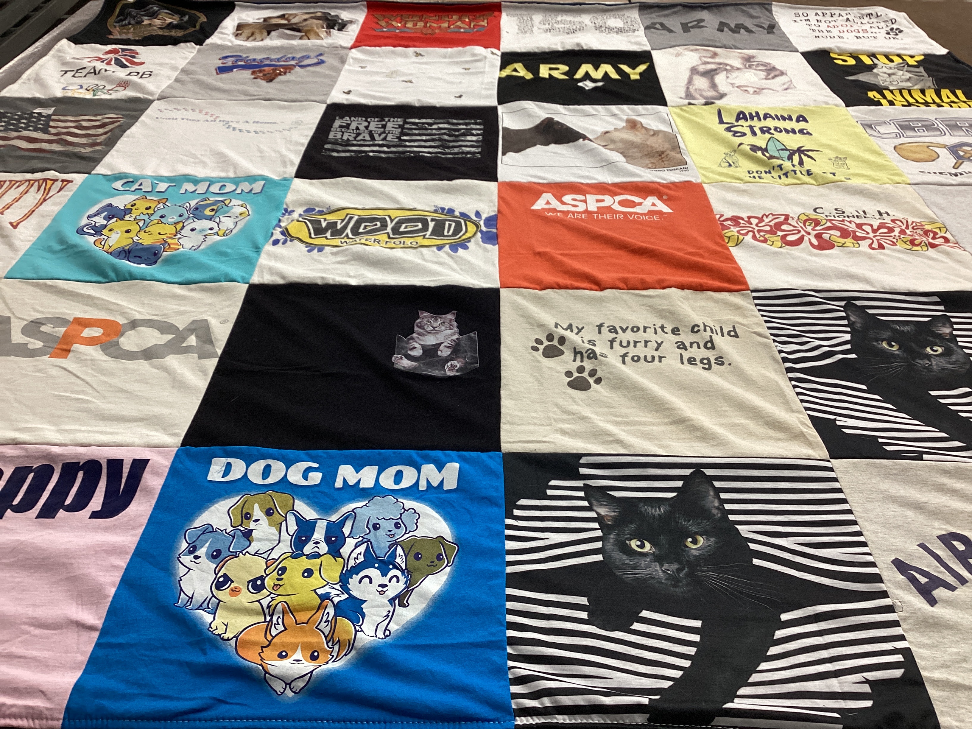 T-shirt quilt from water polo, c.s.i.h. by Heather from AR