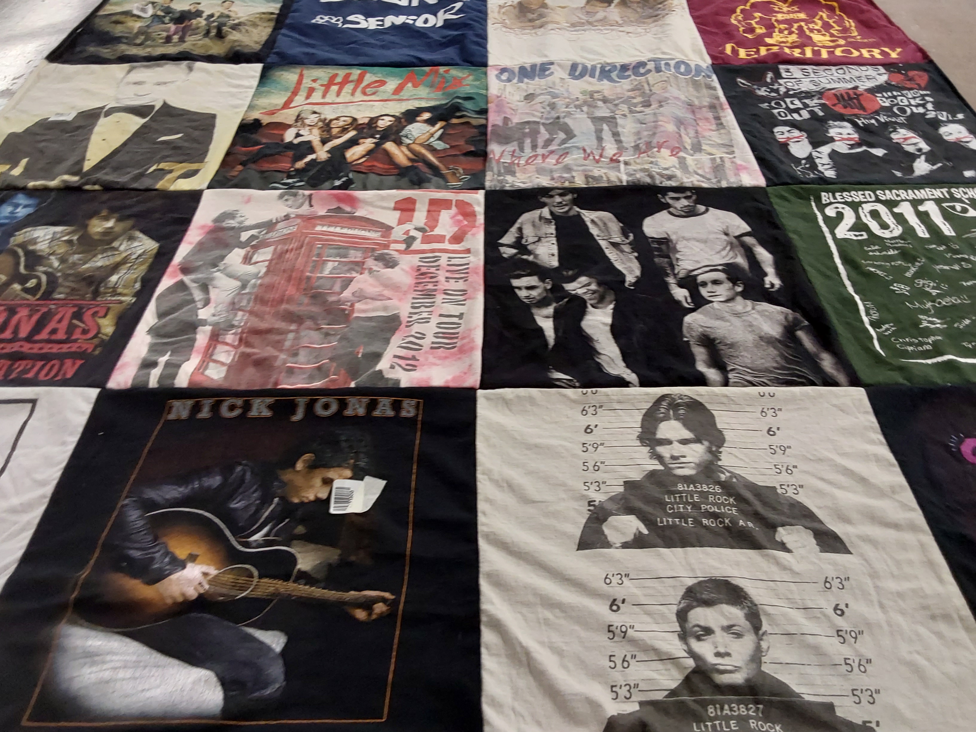 T-shirt quilt from blessed sacrament school by Taylor from CT