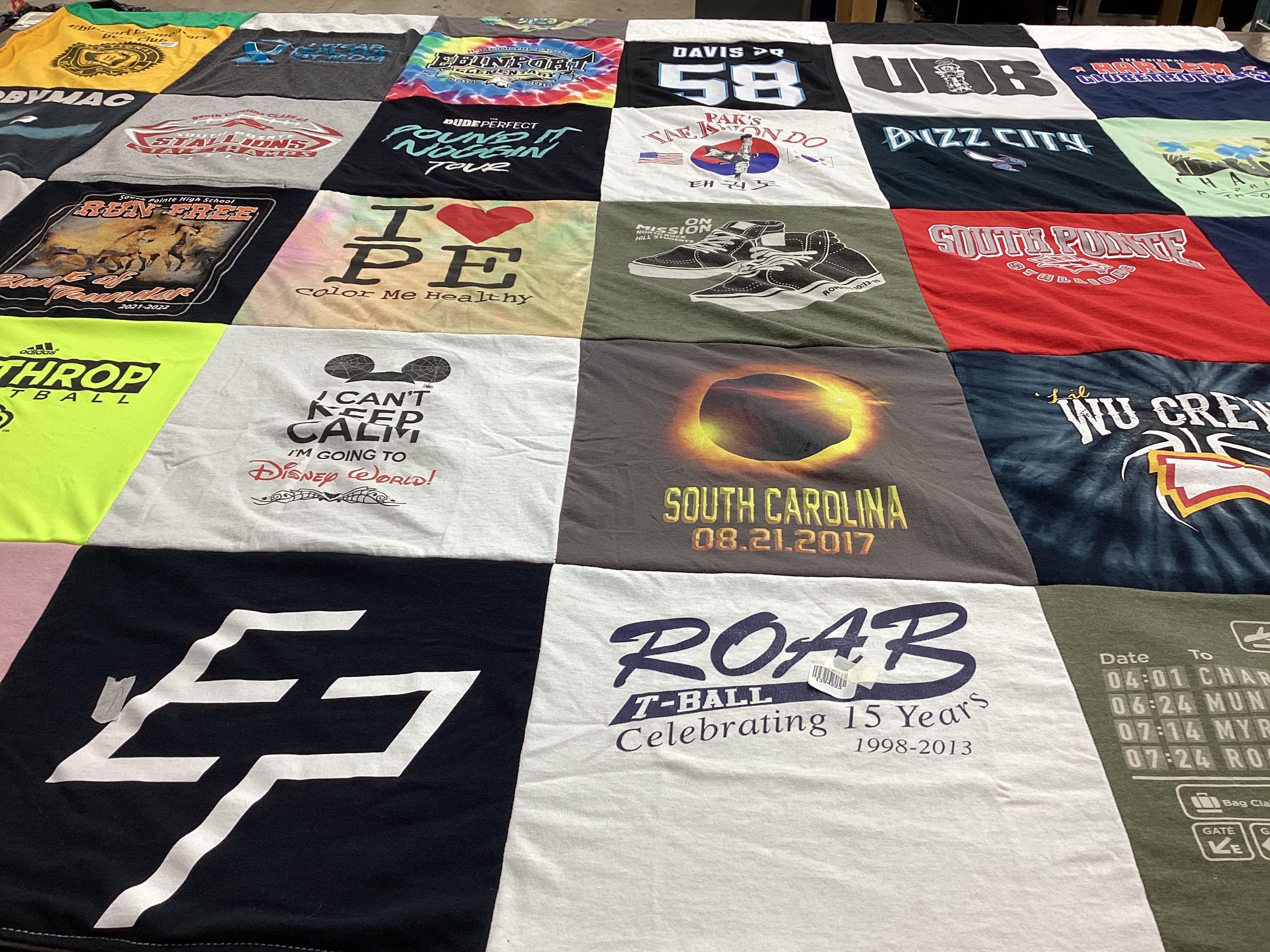 T-shirt quilt from university of alabama at birmingham by Mandy from SC