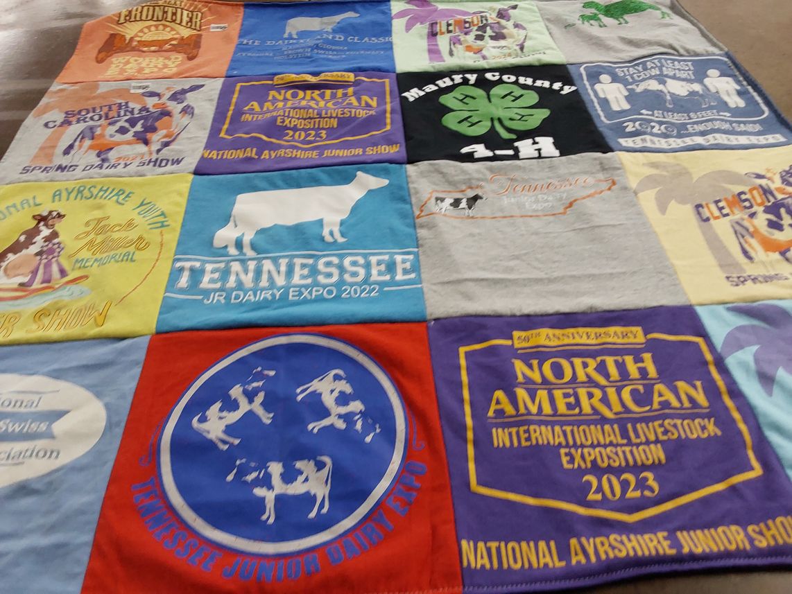 T-shirt quilt from clemson university by Rich from TN