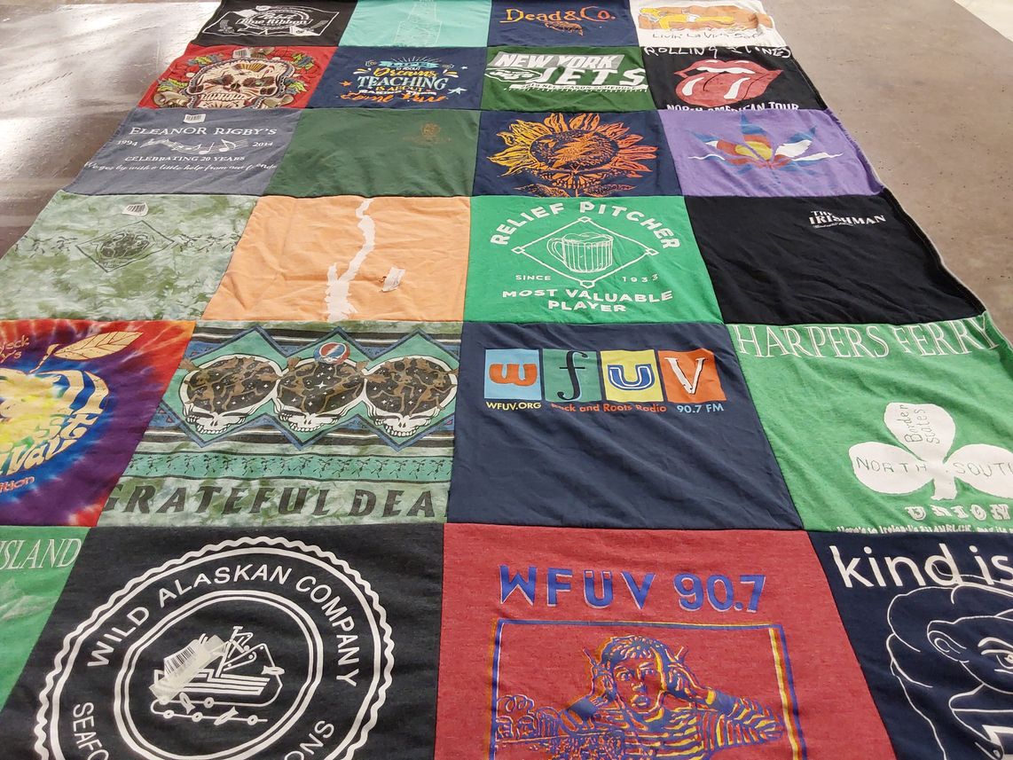 T-shirt quilt featuring new york jets by Marianne from NY