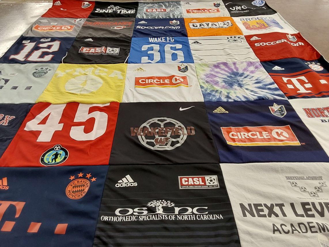 T-shirt quilt featuring bayern munchen by Sarah from NC
