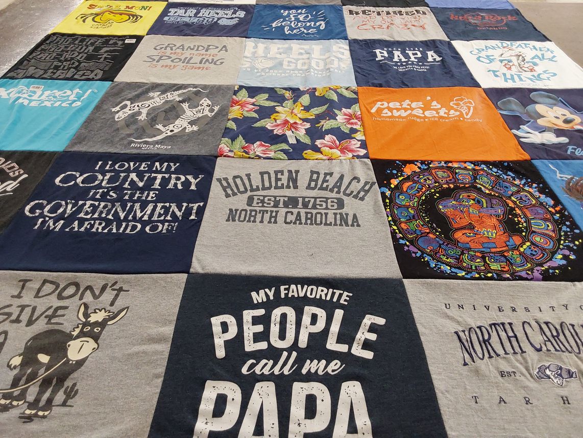T-shirt quilt from university of north carolina by Carol from NC