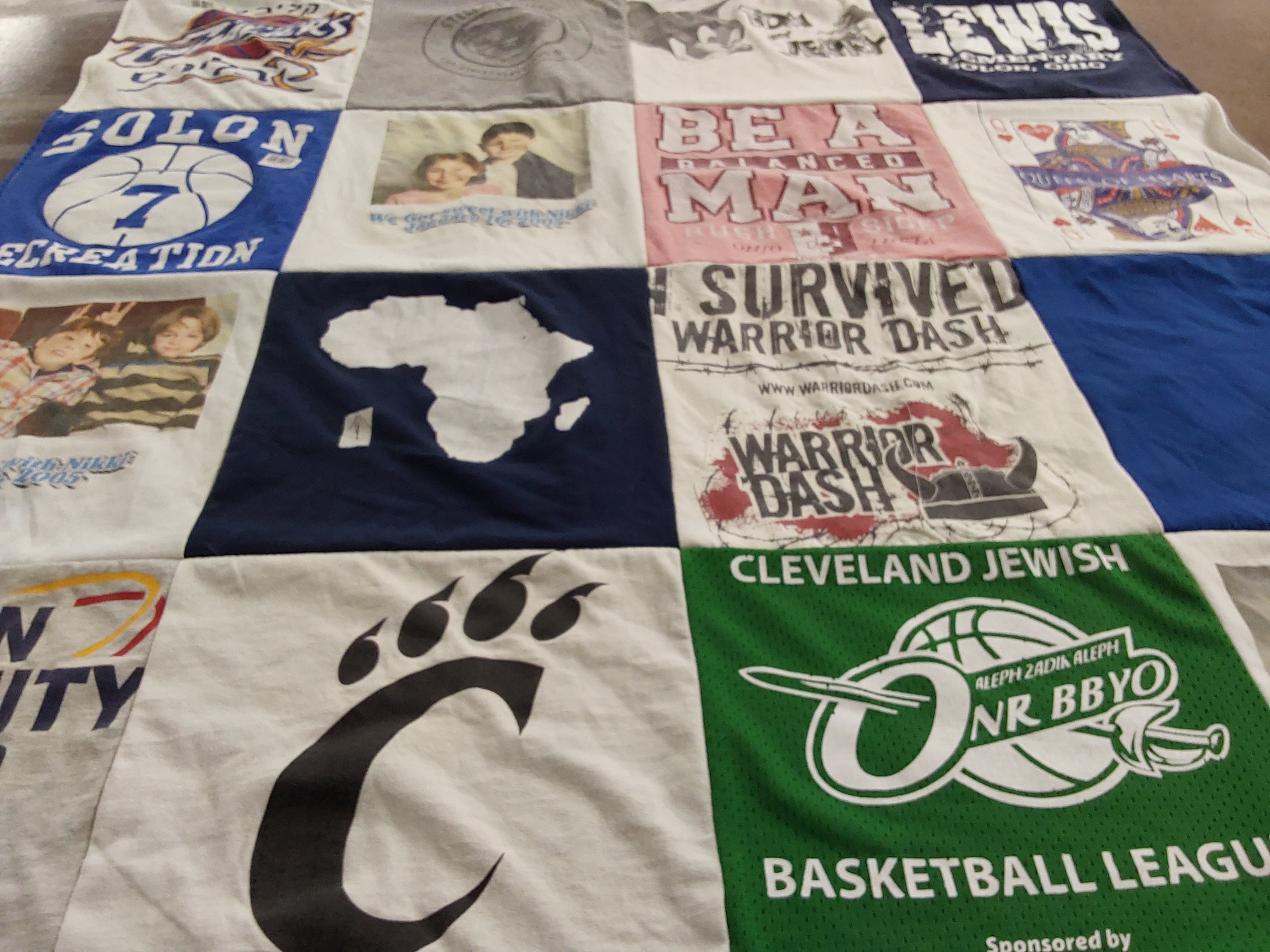 T-shirt quilt from university of cincinnati by nadine from OH