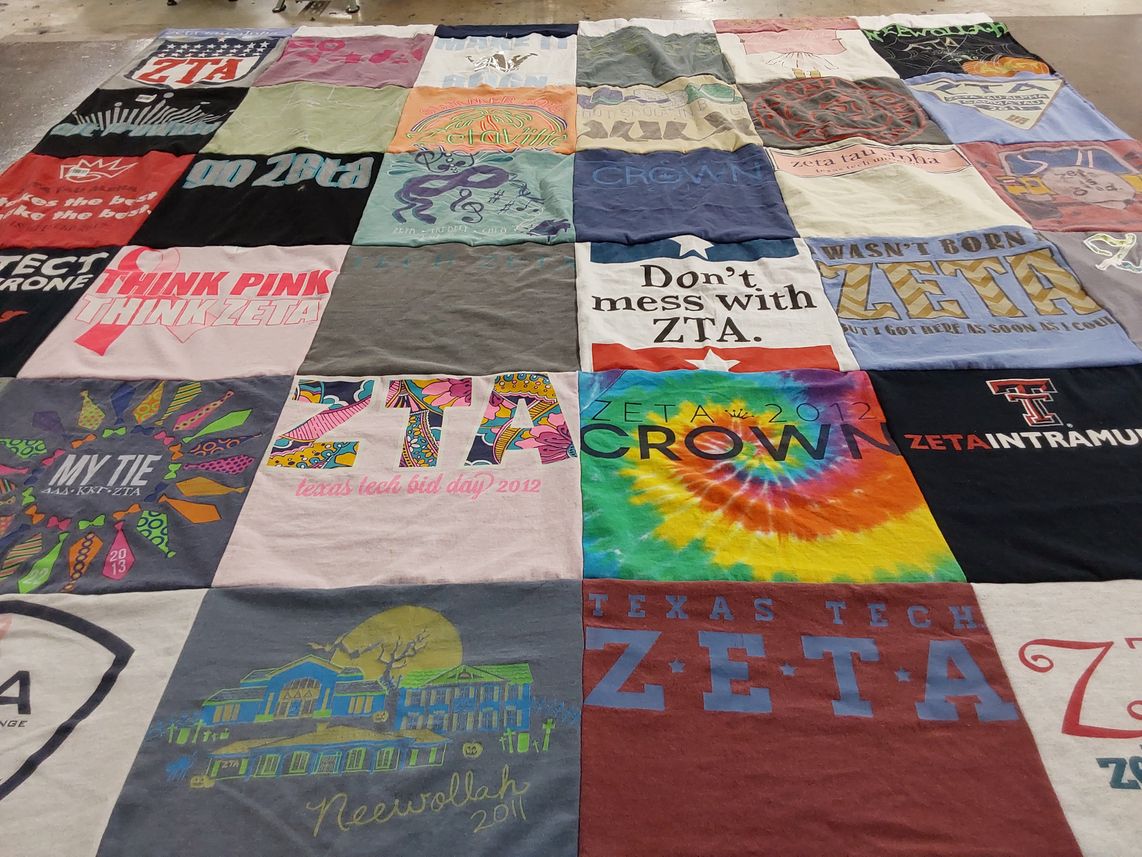 T-shirt quilt from texas tech university by Kaitlin from TX