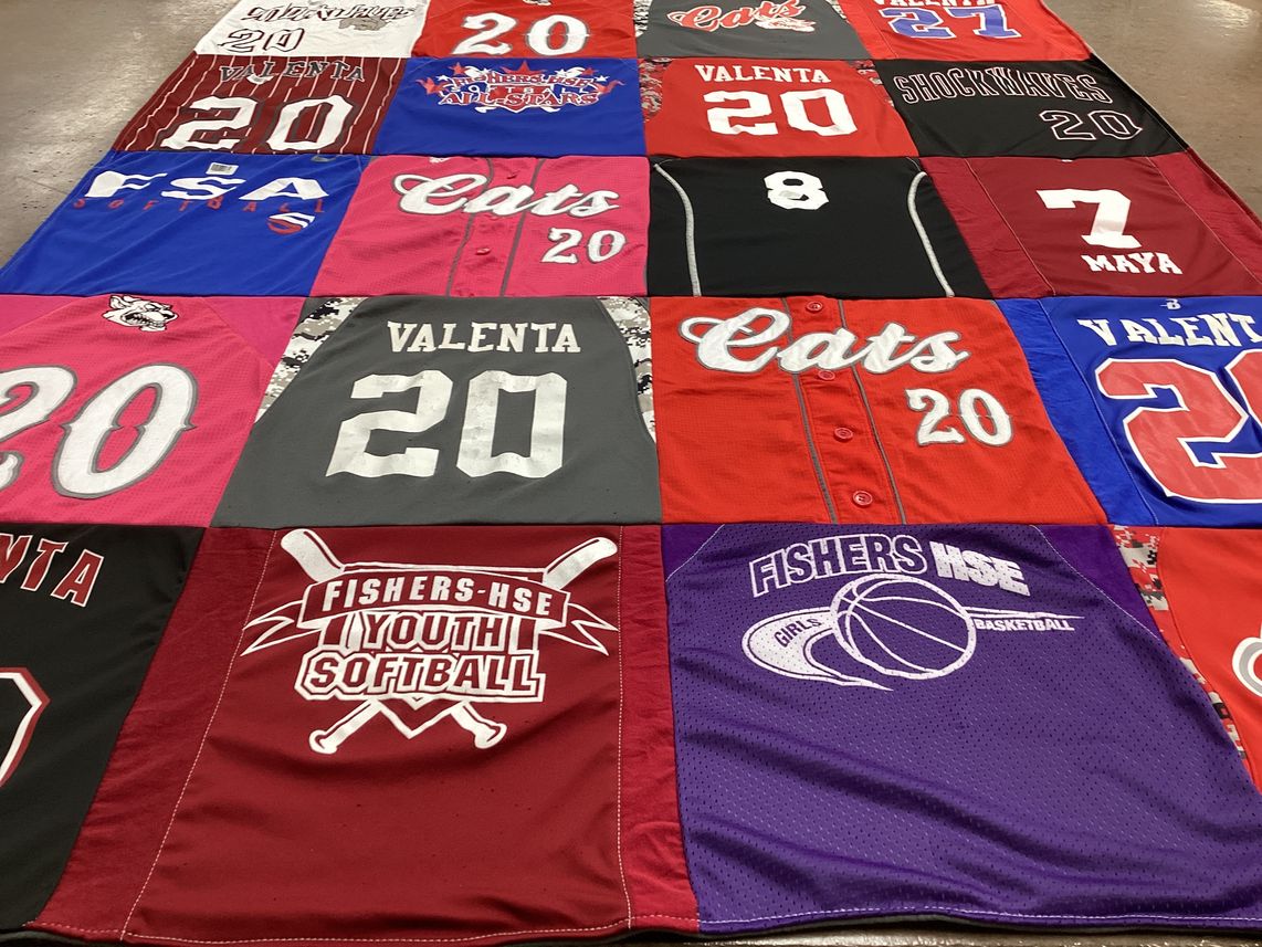 T-shirt quilt from fishers-hse by Laura from IN