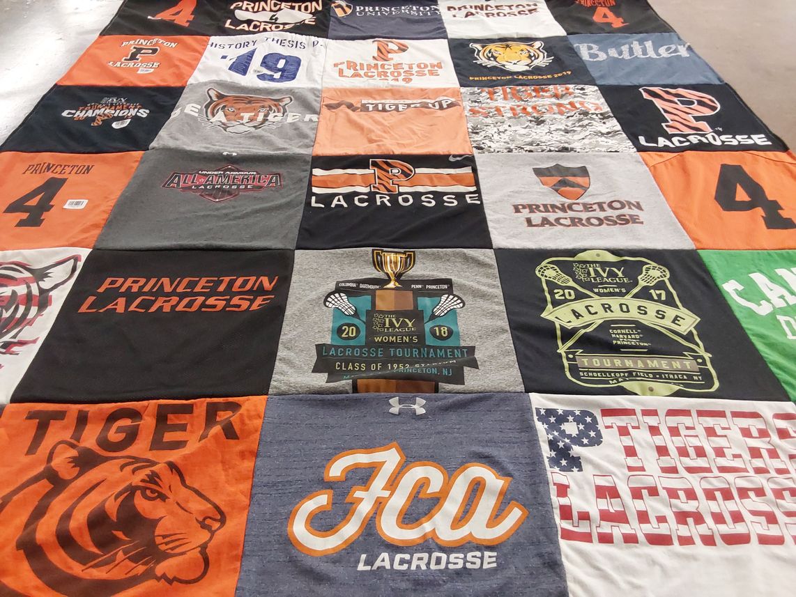 T-shirt quilt featuring princeton lacrosse by Patricia from NJ