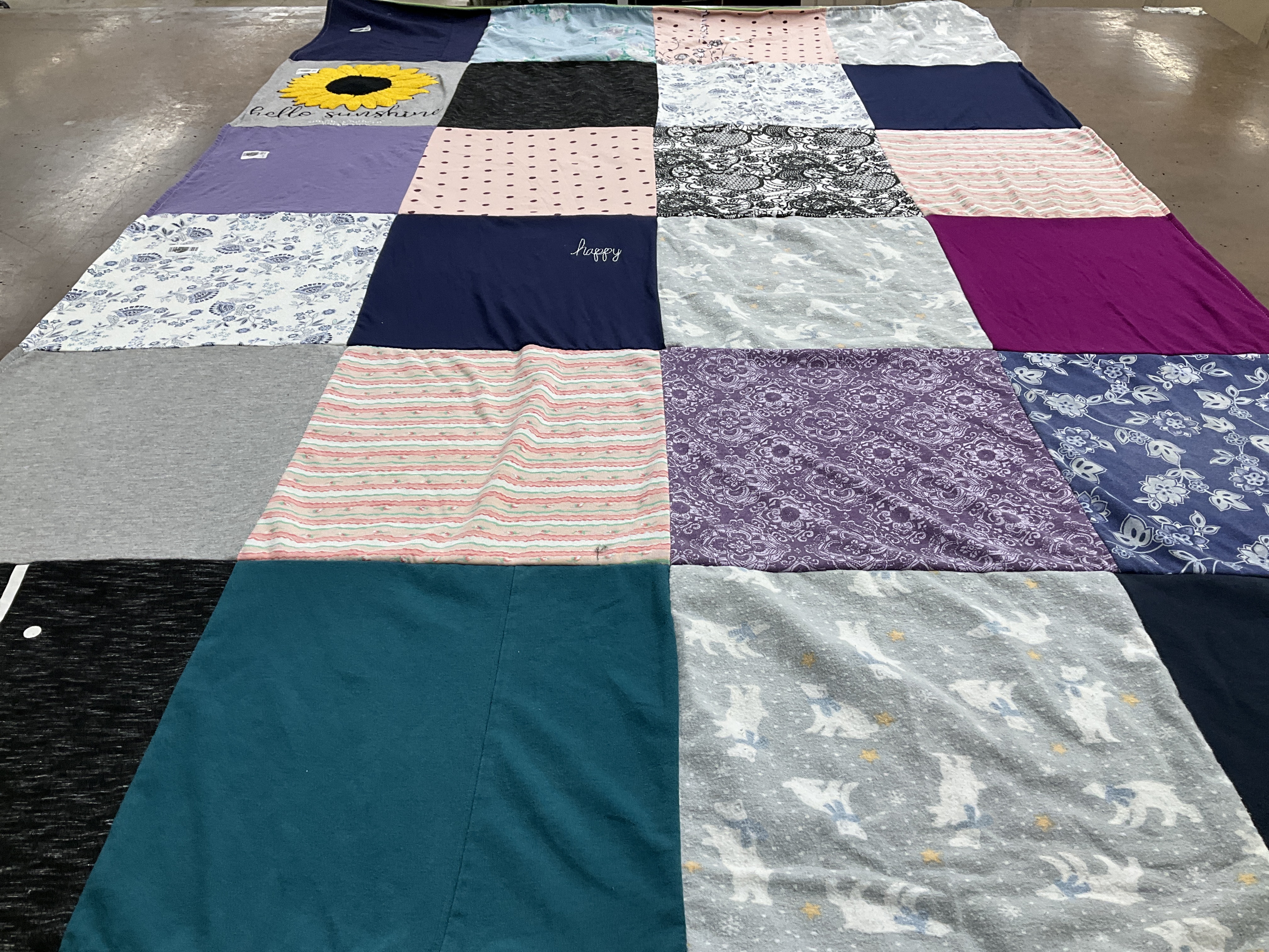 T-shirt quilt with crafting, sewing themes by Jessica from MD