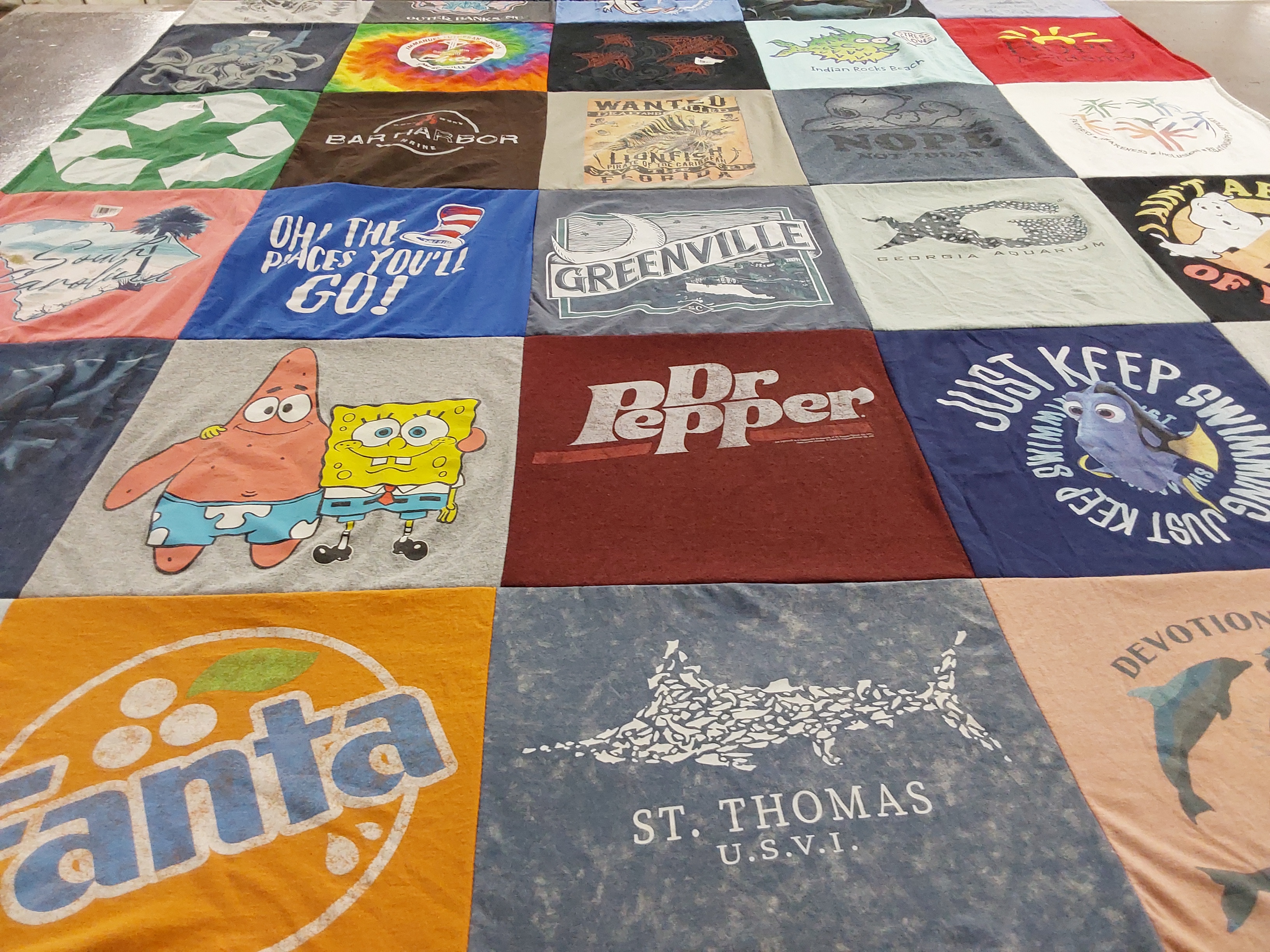 T-shirt quilt from st thomas university by Jessica from SC