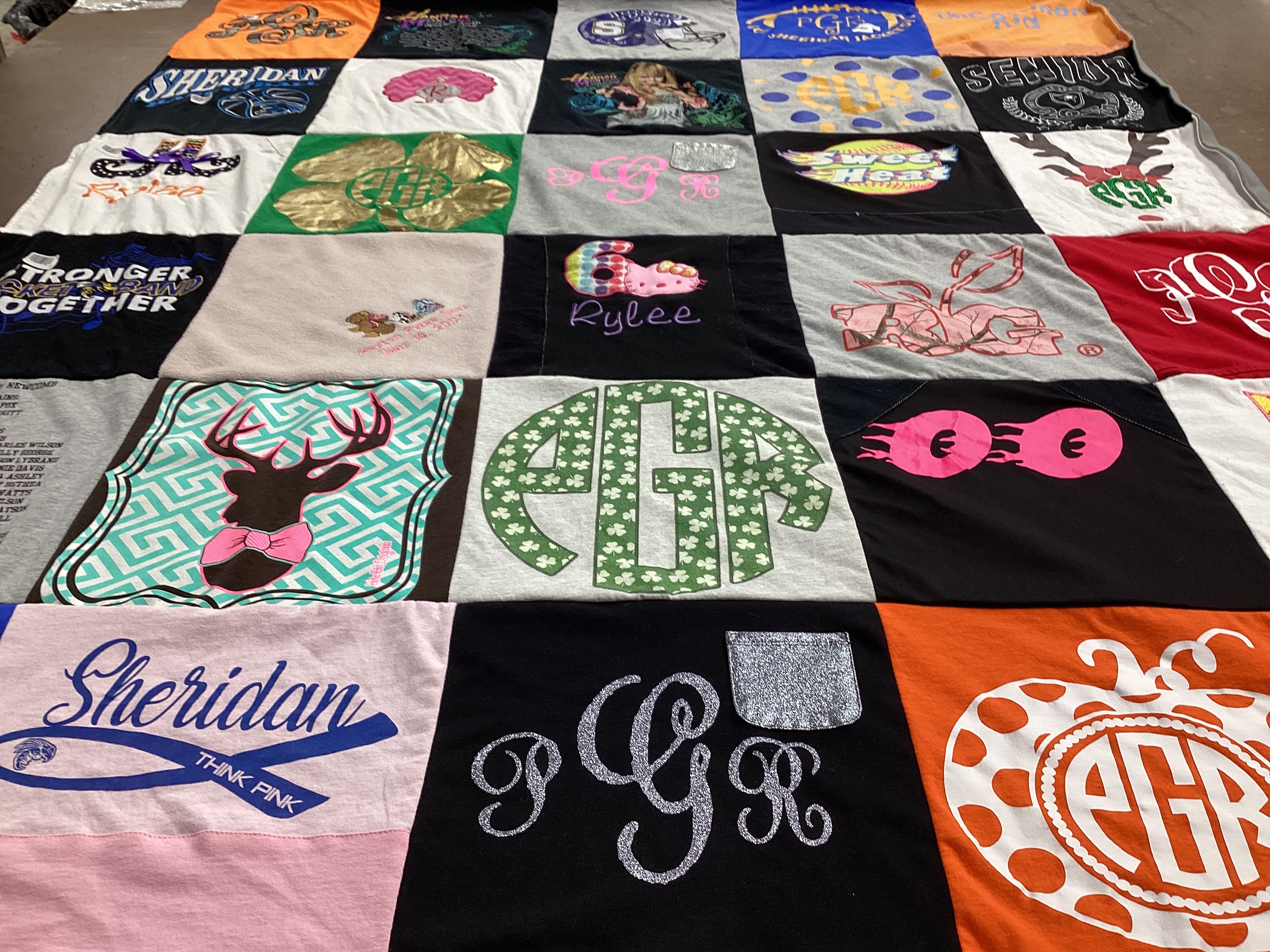 T-shirt quilt from sheridan by Beckie from AR