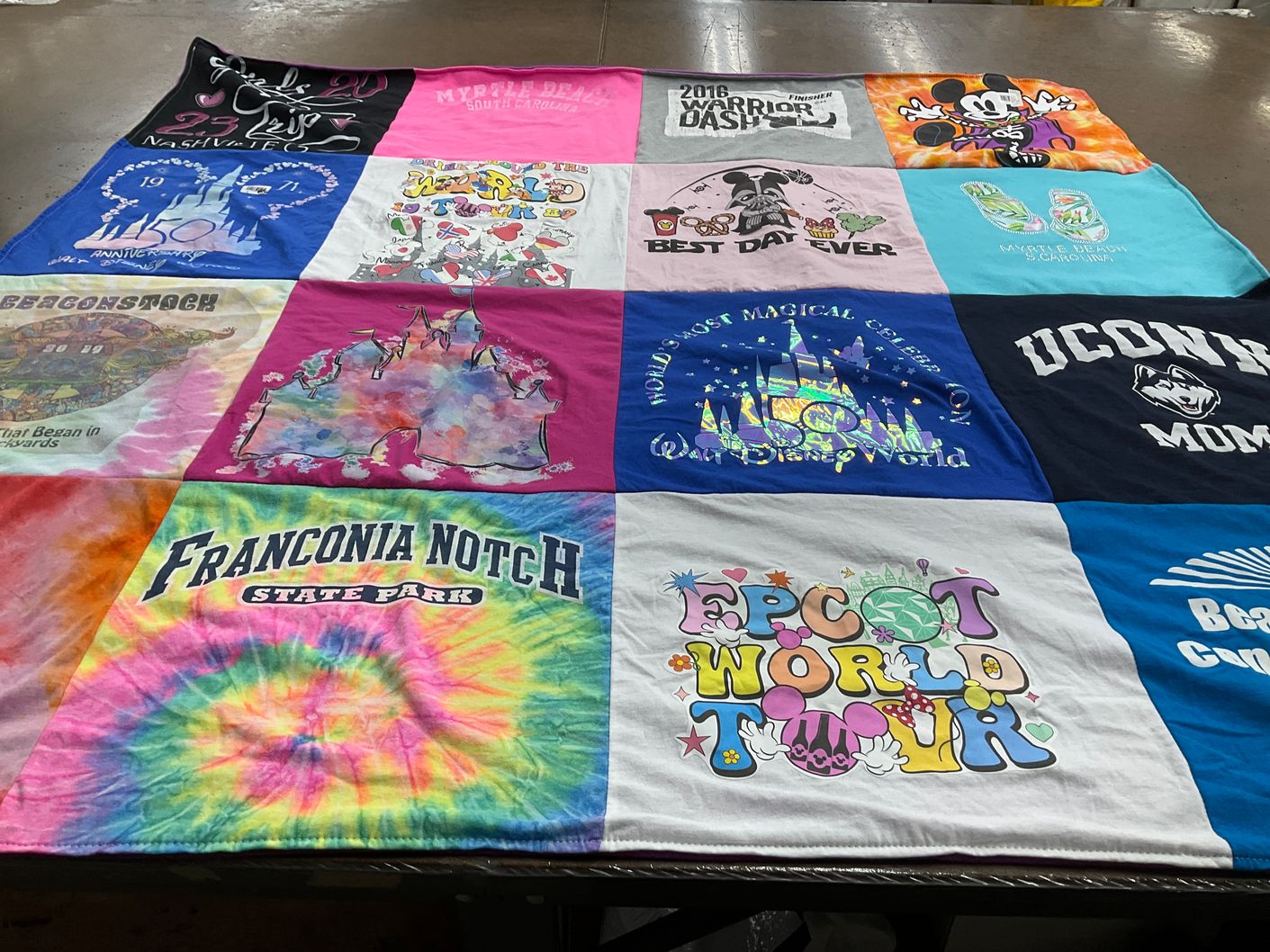 T-shirt quilt featuring uconn huskies by Wendy from CT