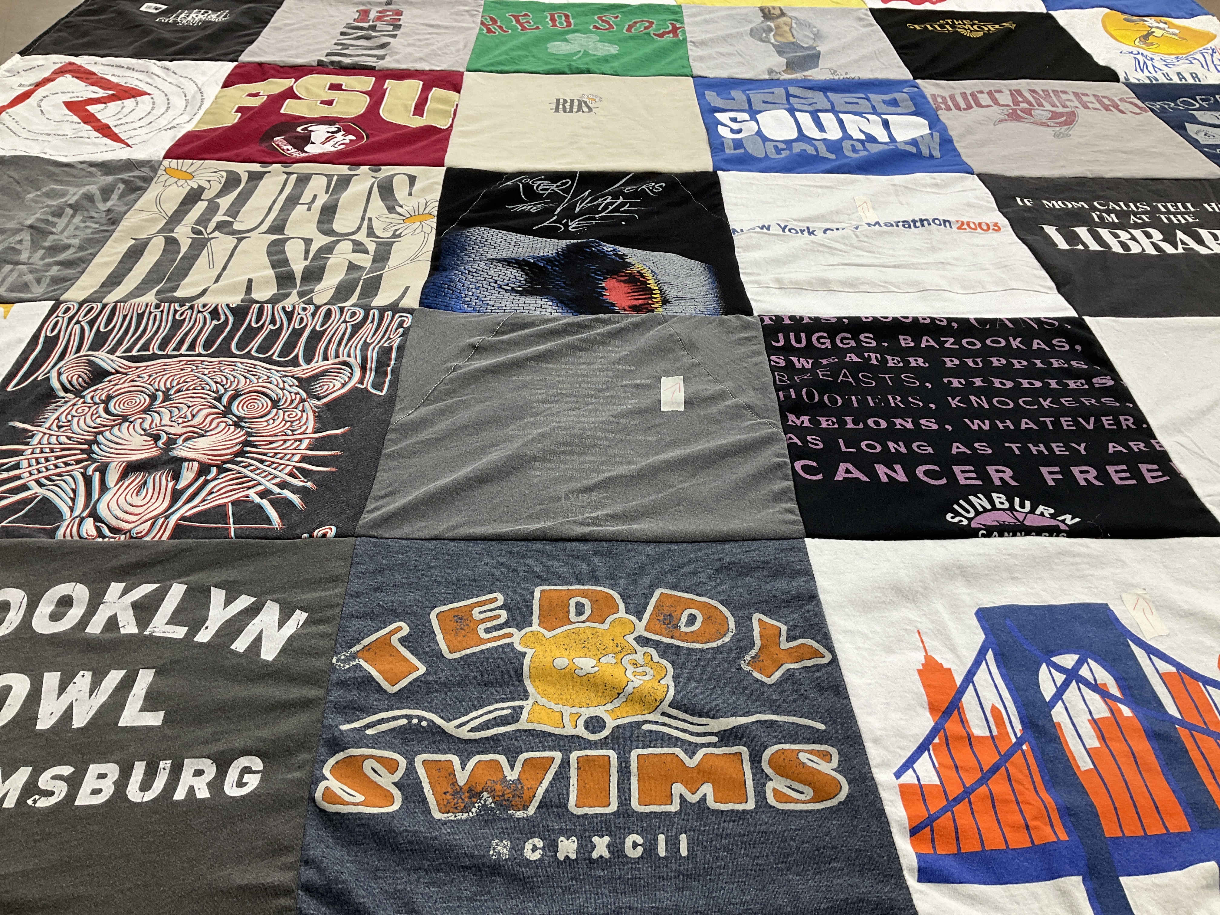 T-shirt quilt from florida state university by ANDREA from FL